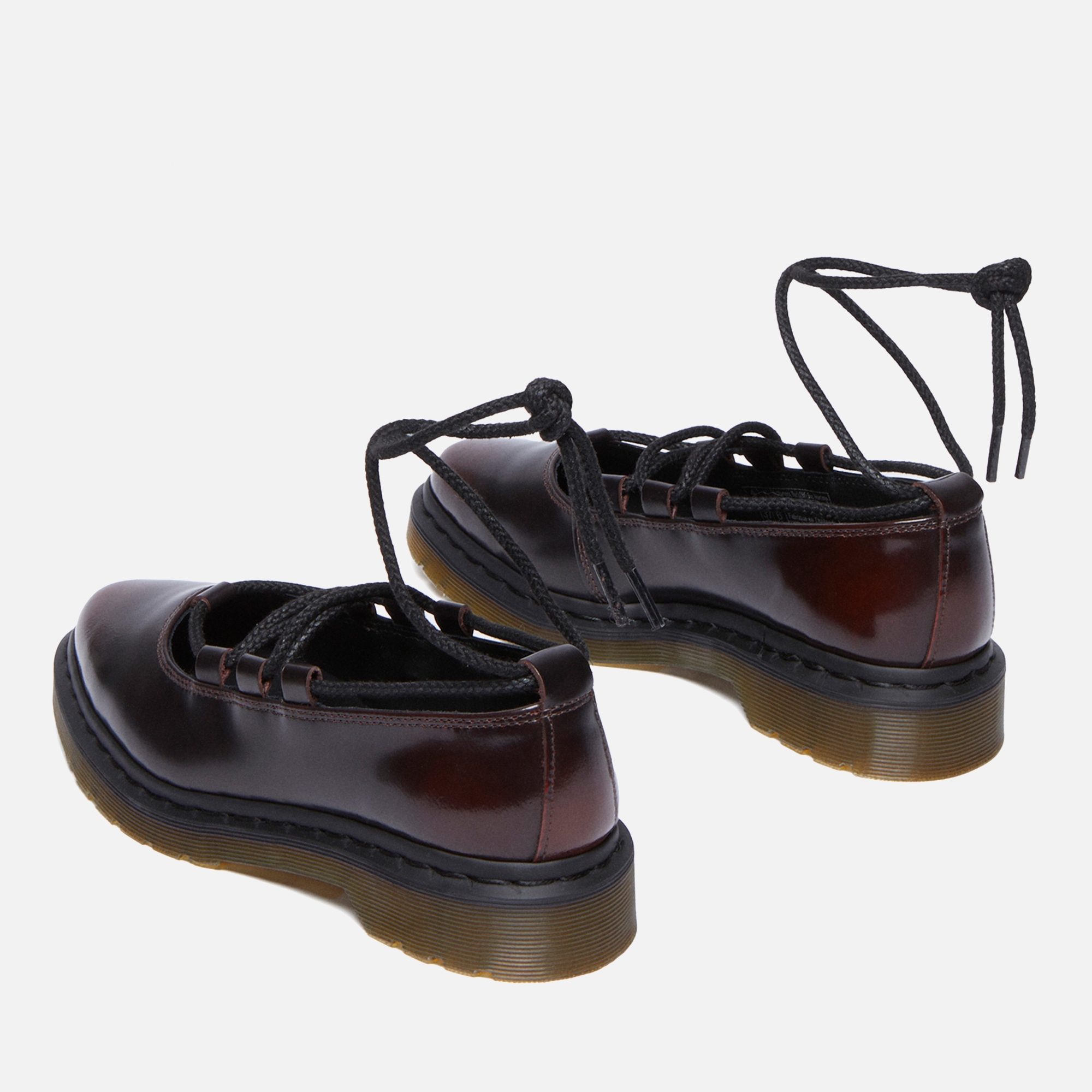 Dr. Martens Women's Elphie II Leather Lace Up Flats - UK 3