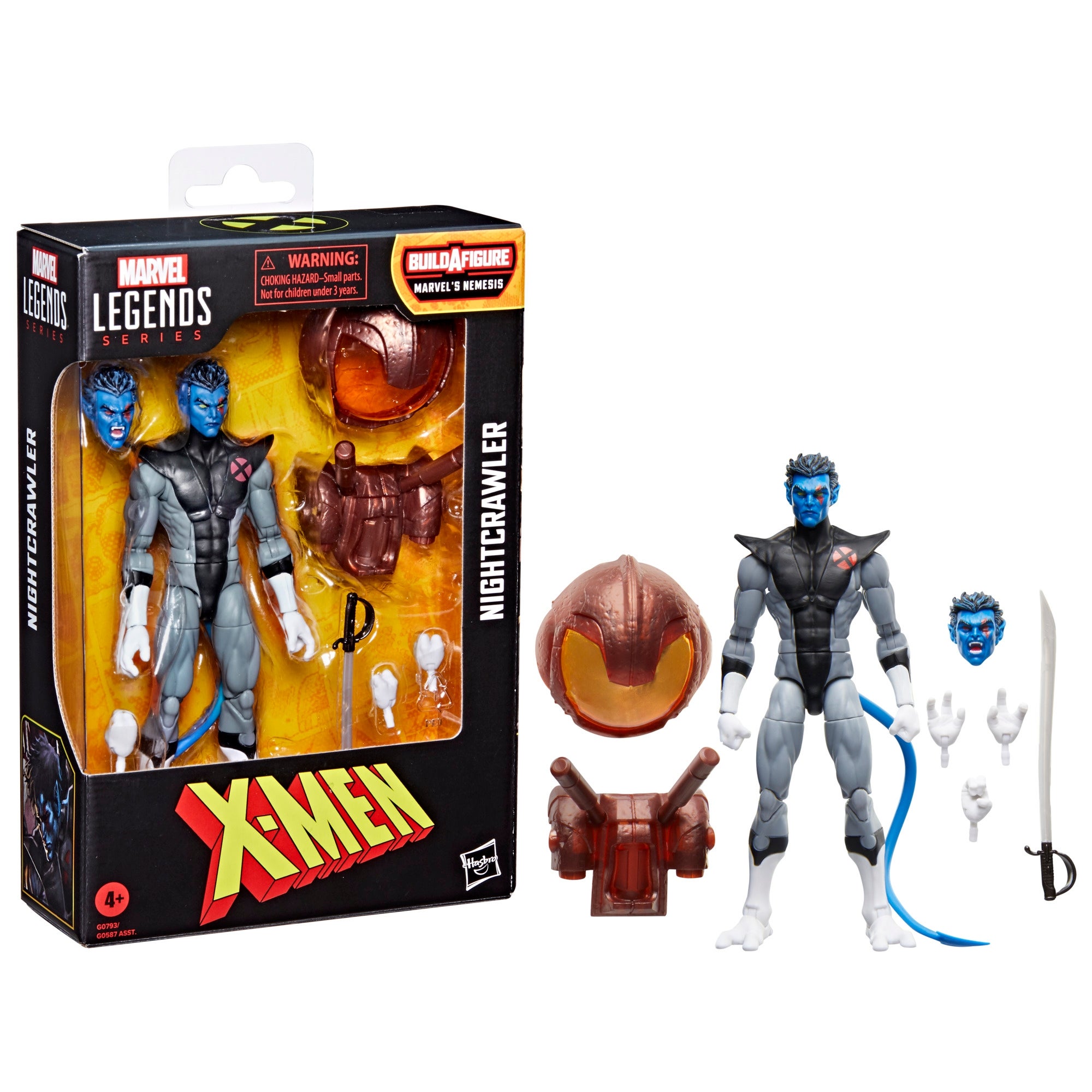 Hasbro Marvel Legends Series Nightcrawler, X-Men Comics Action