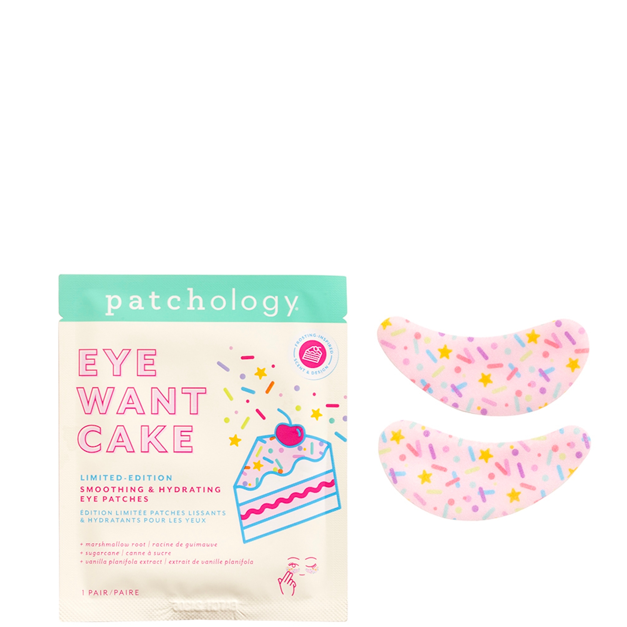 cult Patchology Eye Want Cake Limited Edition Smoothing & Hydrating Eye Patches - Single