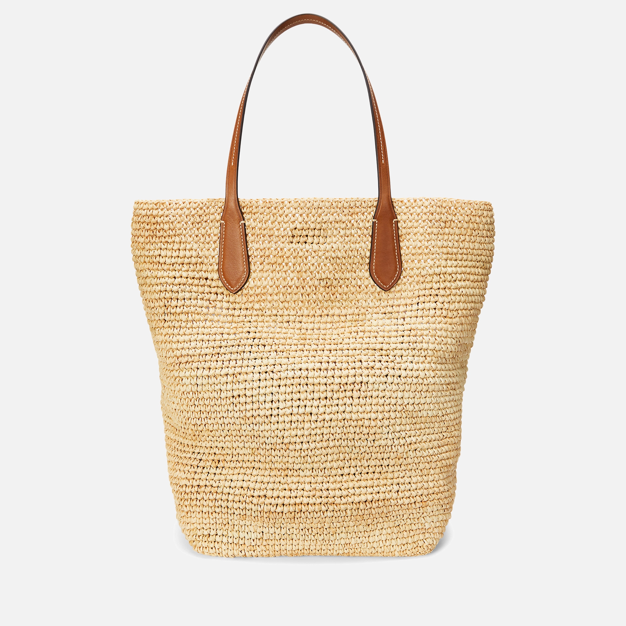 ■POLO RALPH LAUREN■ W Raffia Medium North South Tote Multi Genuine Polo Ralph Lauren Raffia Medium North South Tote Bag