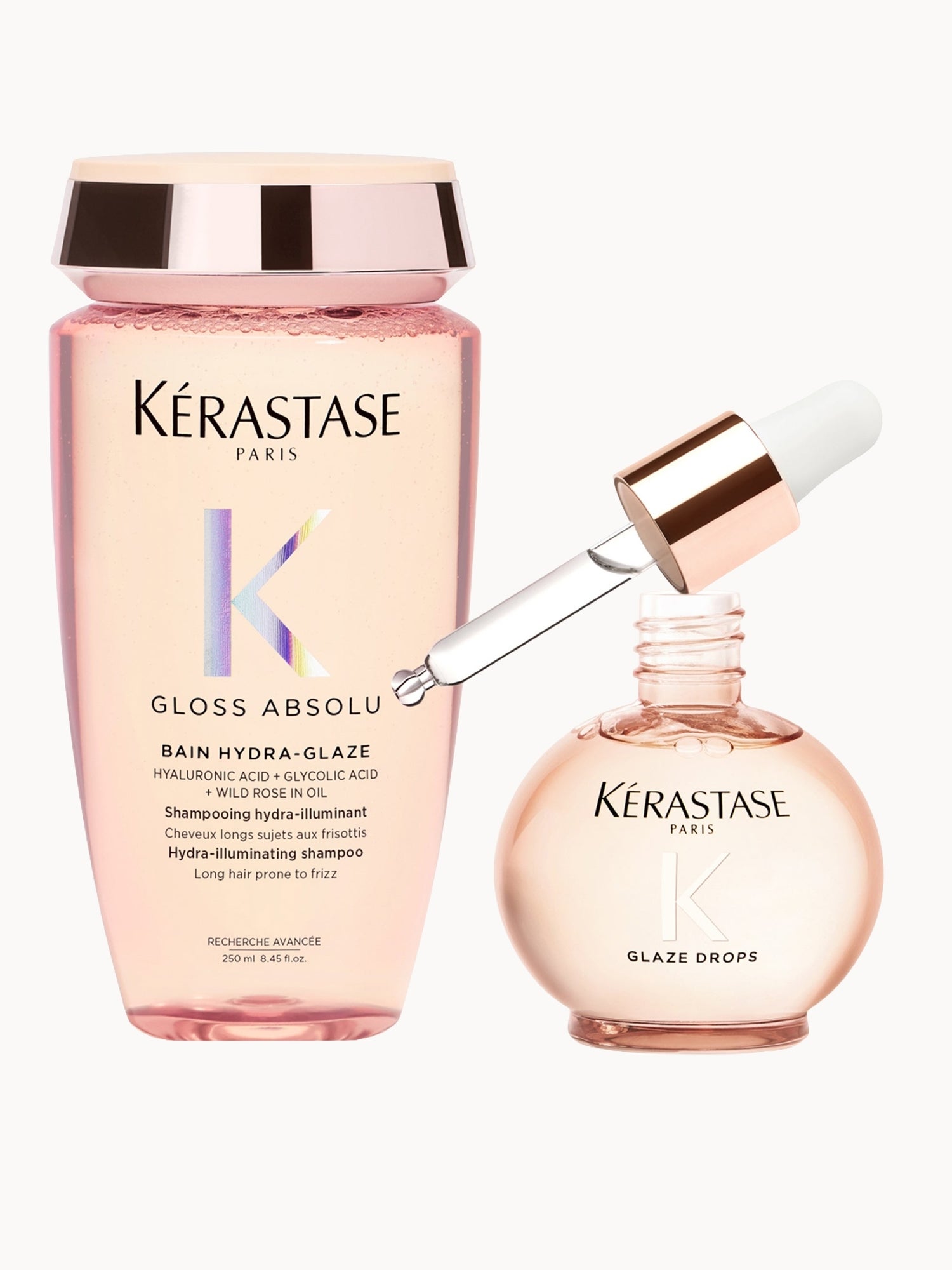 Kérastase Gloss Shampoo and Glaze Drops Hair Oil Duo with Wild