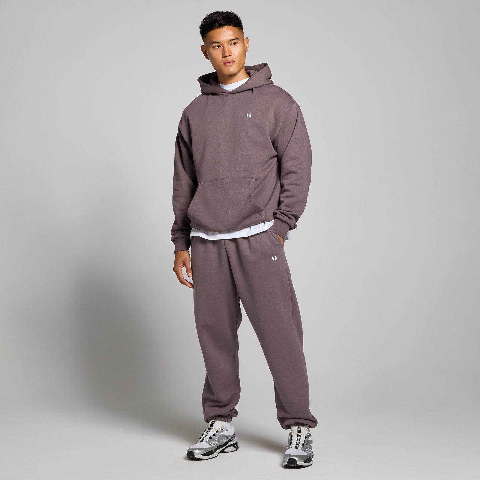 メンズウェア 8yards ERITSUKI Mocha Gray XL MP Men's Rest Day Oversized Hoodie - Mocha | Myprotein