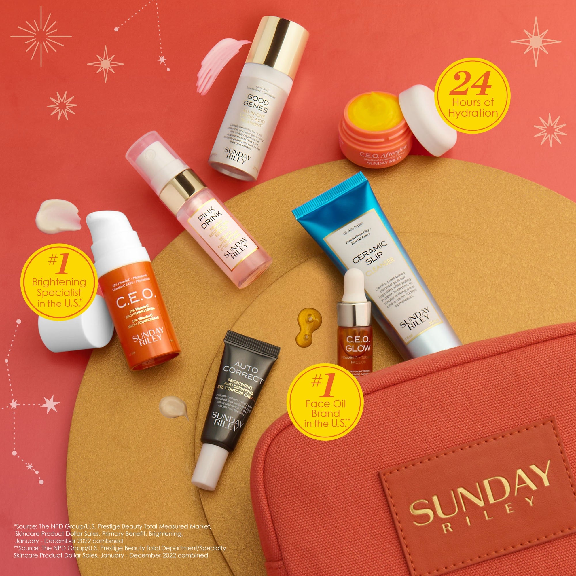 Sunday Riley A.M. Weekend Getaway Travel Size Morning Routine