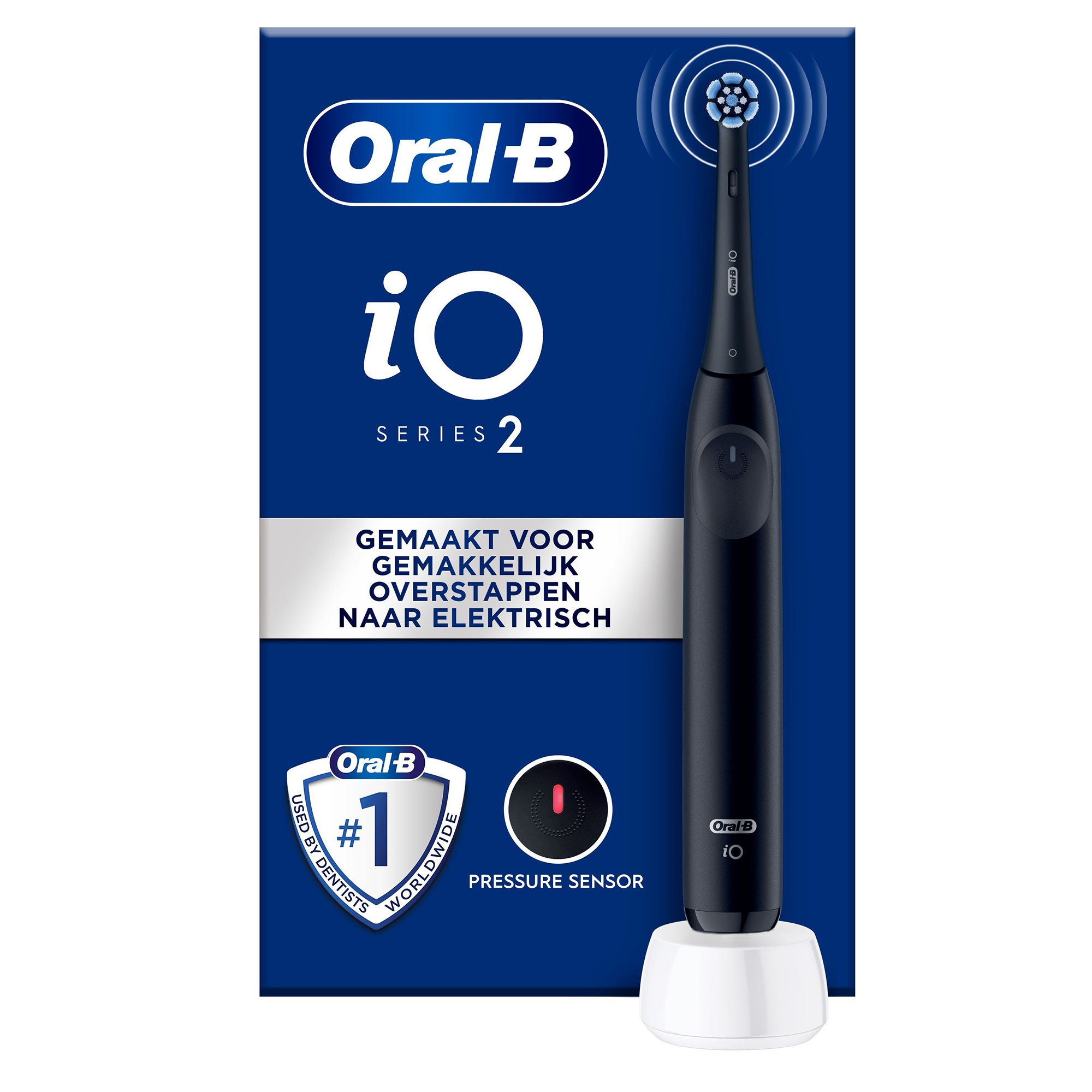 Oral-B iO 2 Electric Toothbrush Night Black +10 Brush Heads + 2