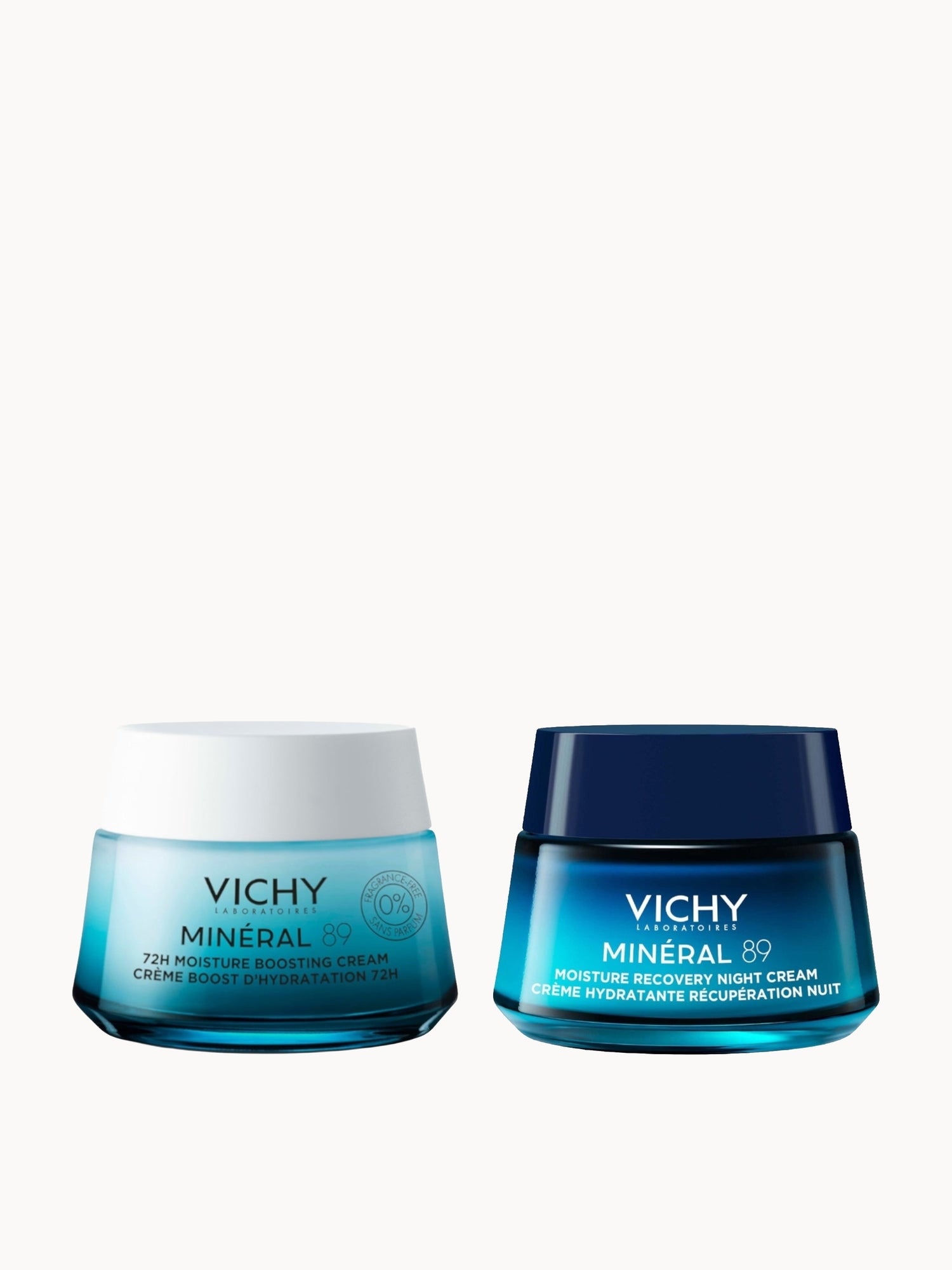 Vichy Minéral 89 Day & Night Cream Hydration Routine Duo Bundle