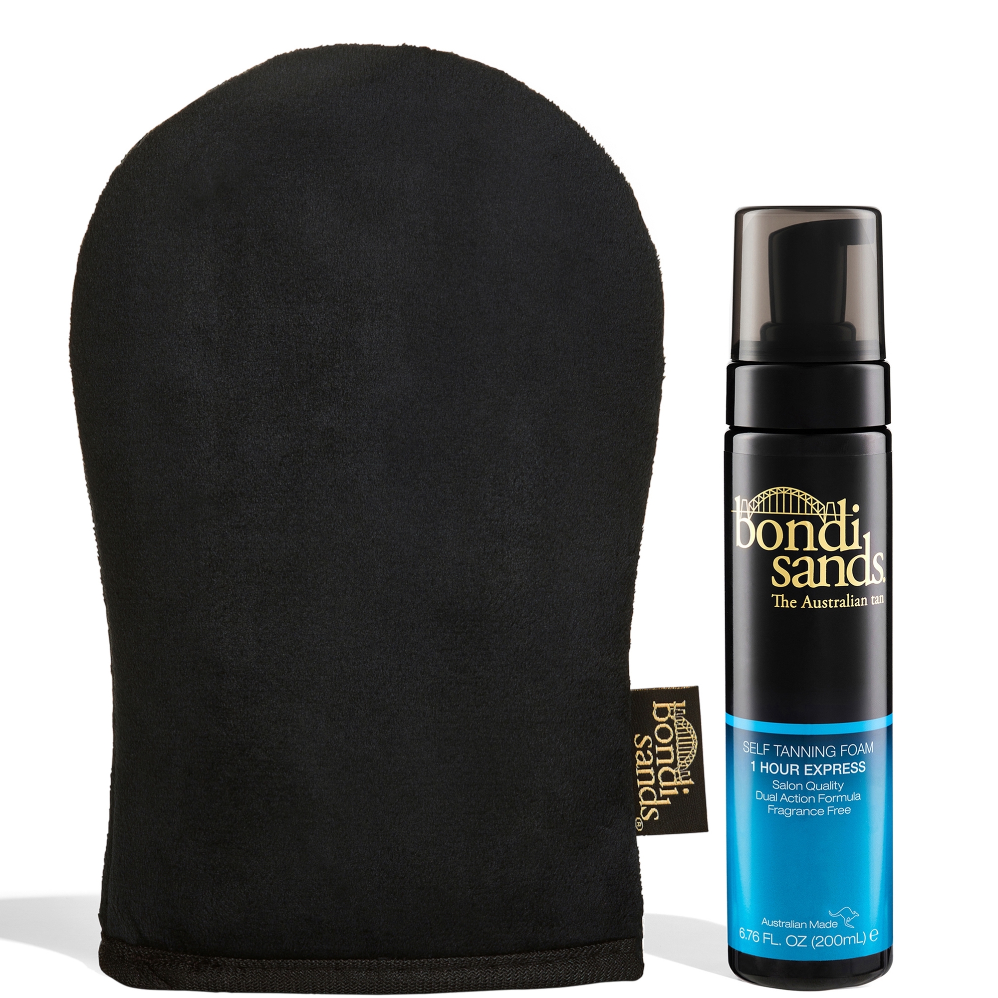 cult Bondi Sands Self Tanning Foam One Hour Express 200ml + Mitt
