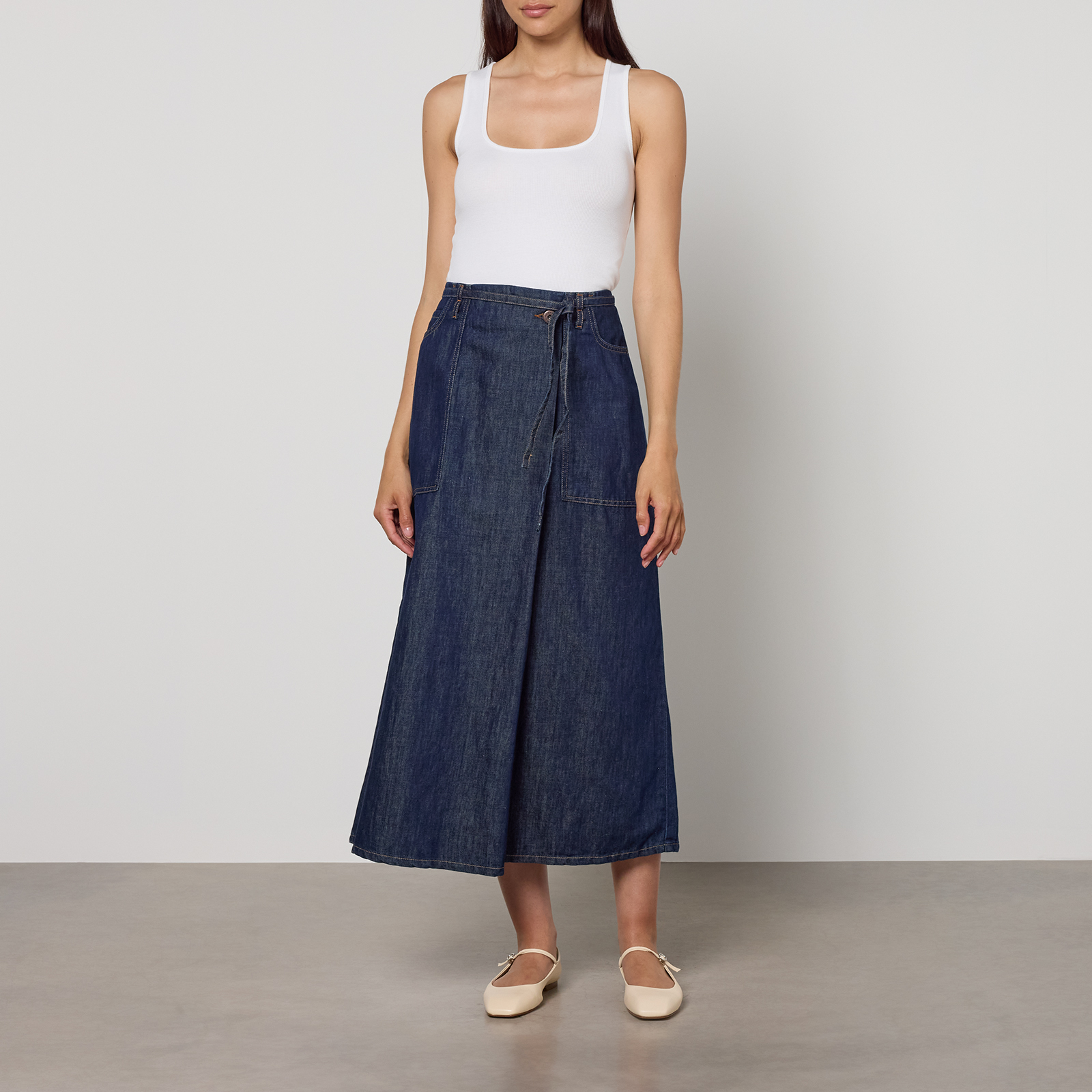 WEEKEND MAX MARA [フィスキオ]cottonlinen denim skirt FISCHIO 16049799-5065251212646953.jpg