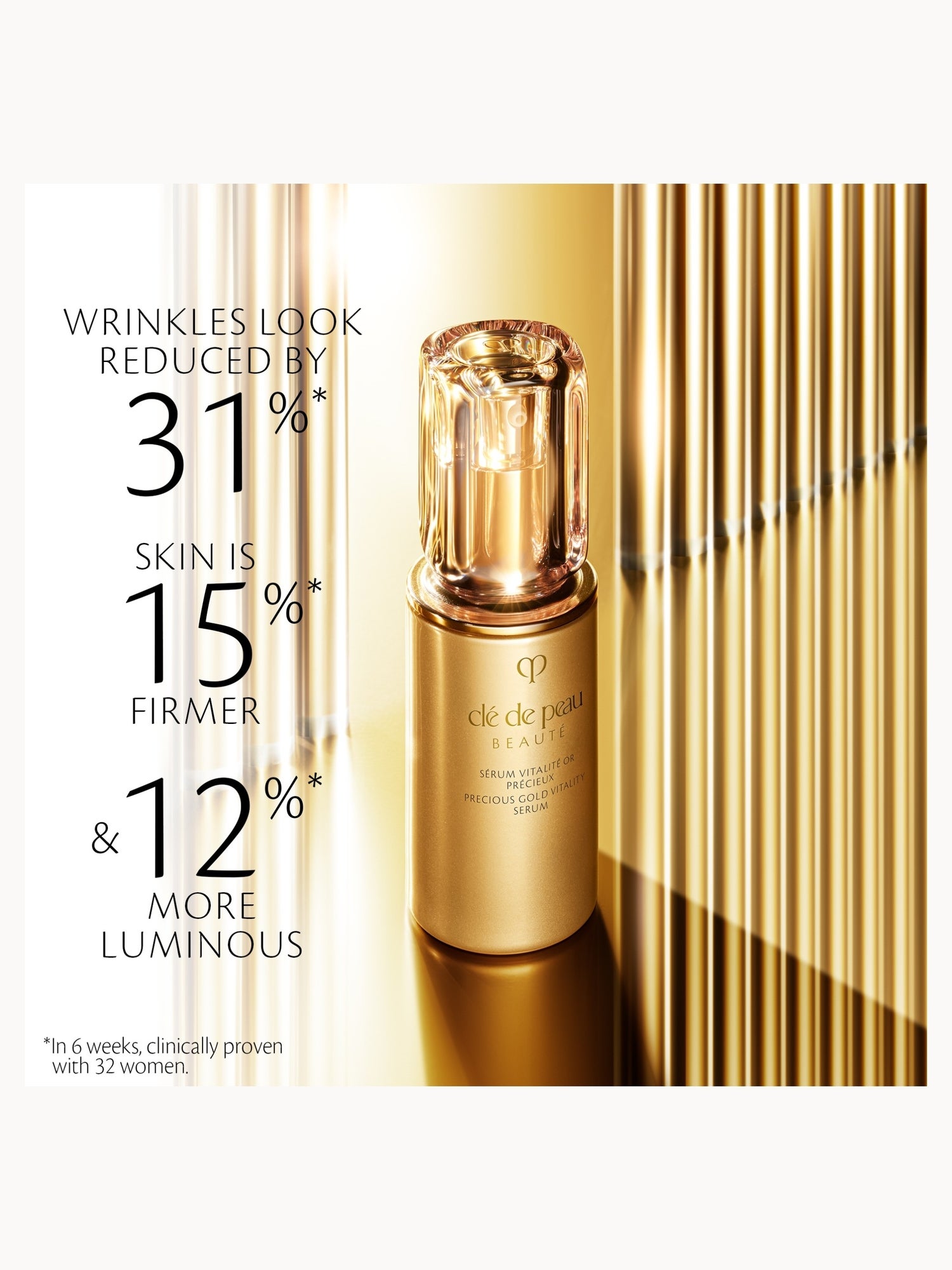 Clé de Peau Beauté Precious Gold Vitality Serum 119ml | LOOKFANTASTIC
