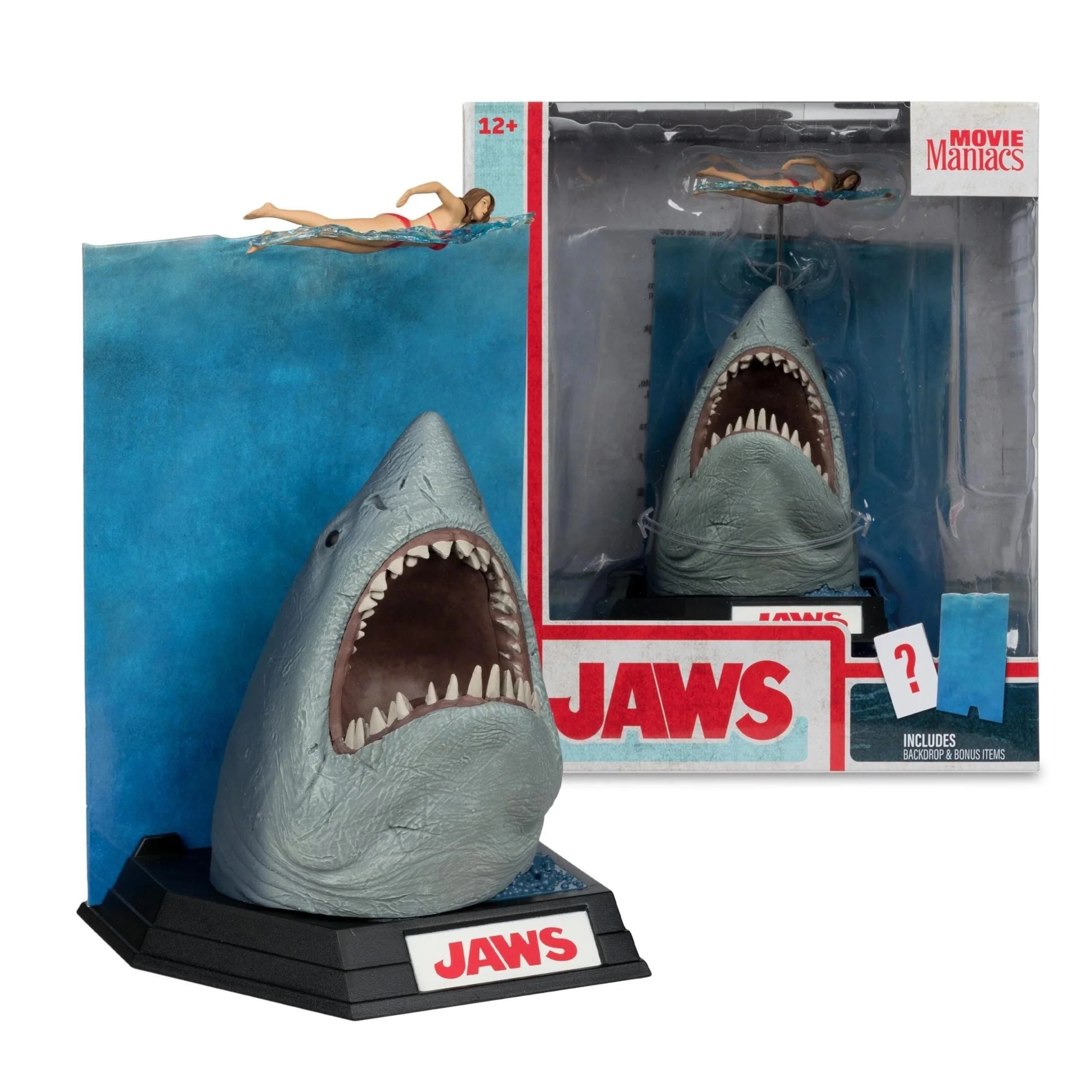 McFarlane Movie Maniacs 6inch Posed Universal Wave 4 Jaws Action