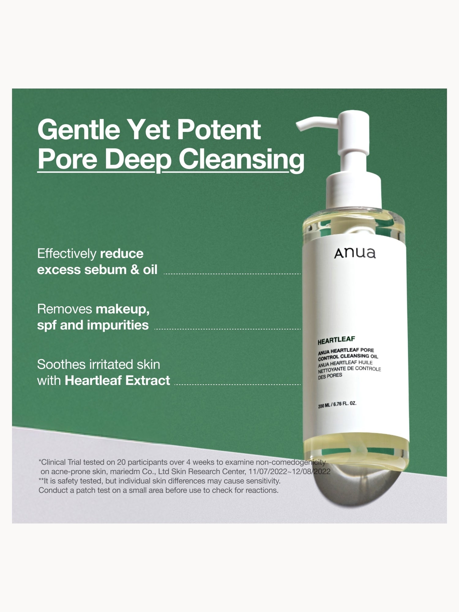 Anua Heartleaf Pore Control Cleansing4本 Anua Heartleaf Pore Control Cleansing Oil 200ml | LOOKFANTASTIC
