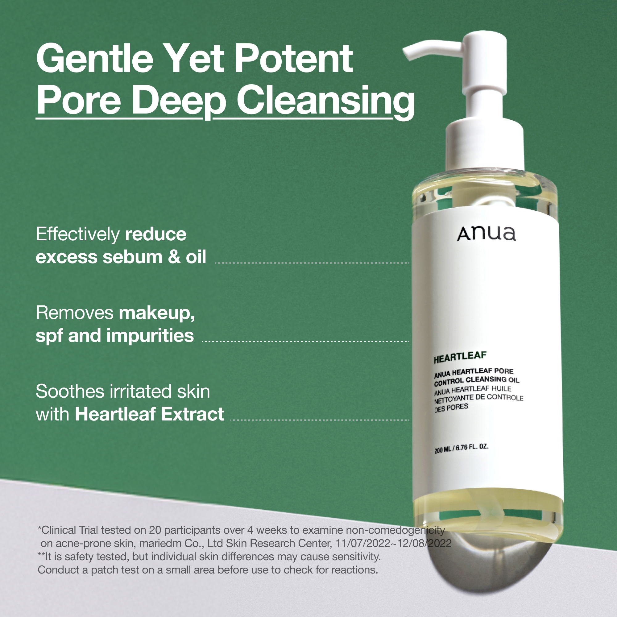 Anua Heartleaf Pore Control Cleansing Oil 200ml | LOOKFANTASTIC