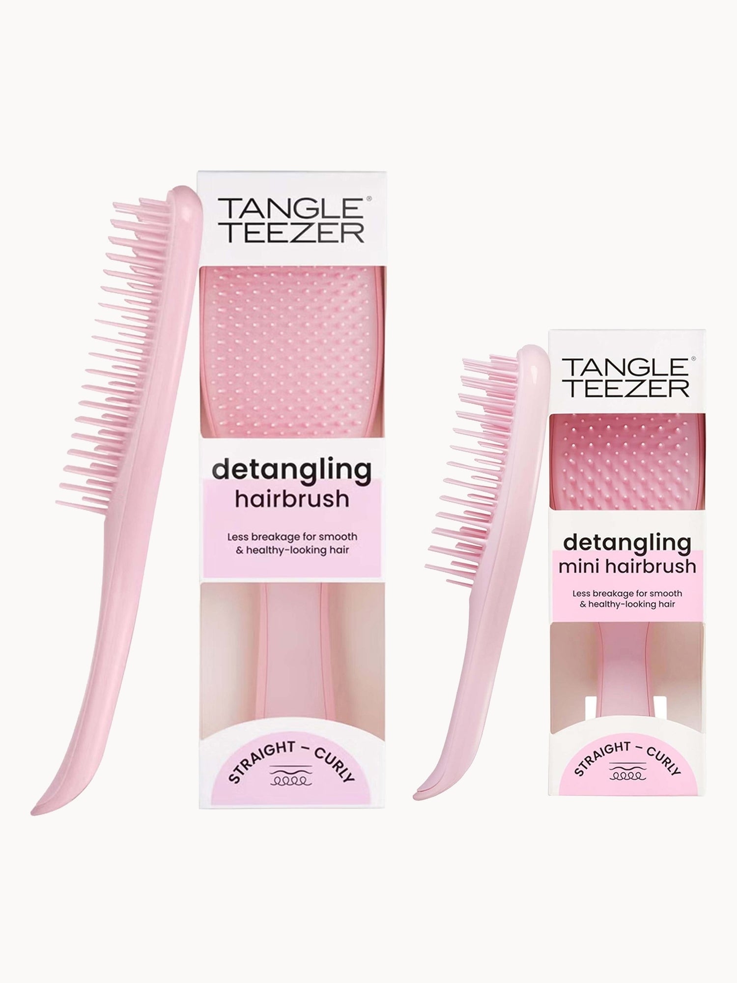 Tangle Teezer Home and Away Detangling Duo Millennial Pink