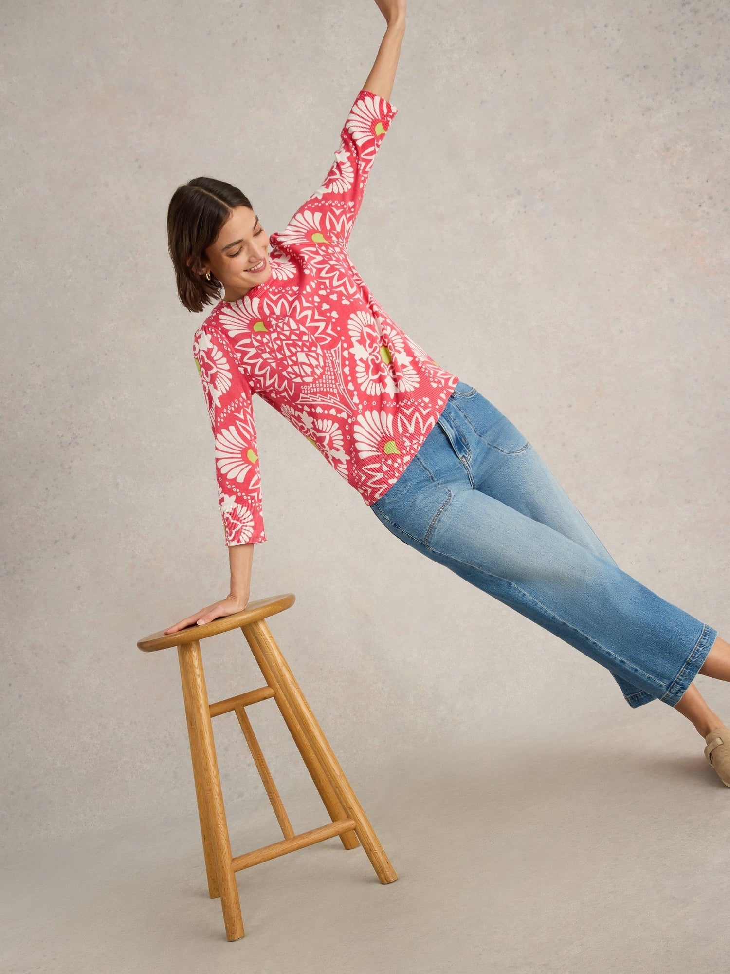 PULL ROSE - Coral Pr - 52 | White Stuff