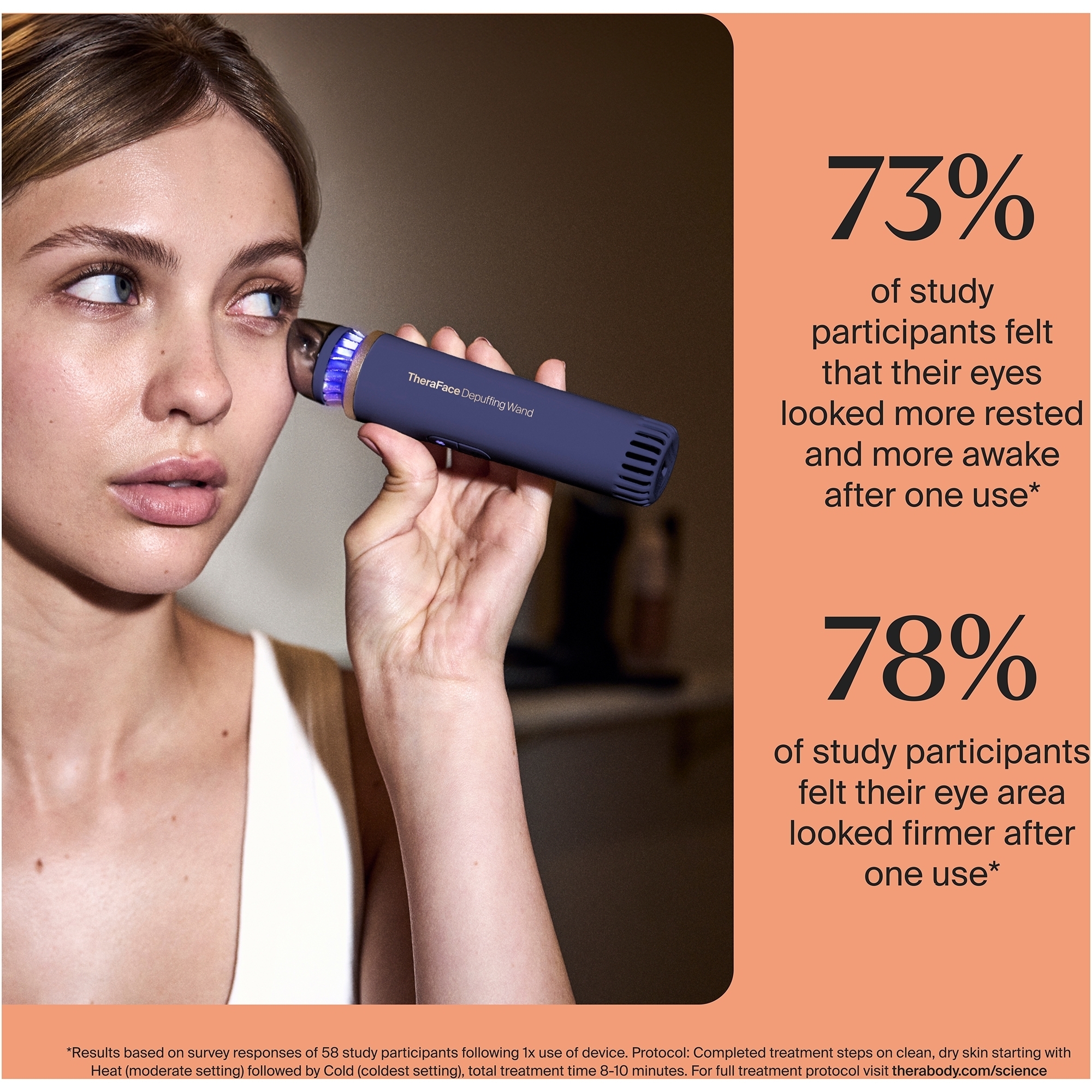 Therabody TheraFace Depuffing Wand- Indigo | Dermstore