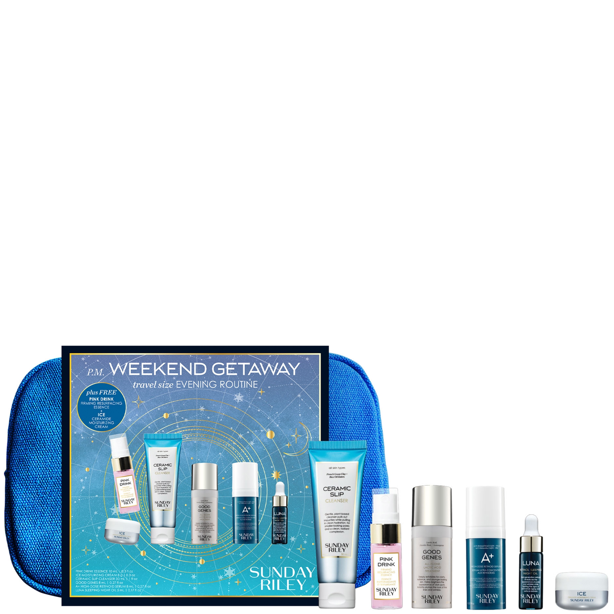 Sunday Riley P.M. Weekend Getaway Set (Worth £74) | CultBeauty