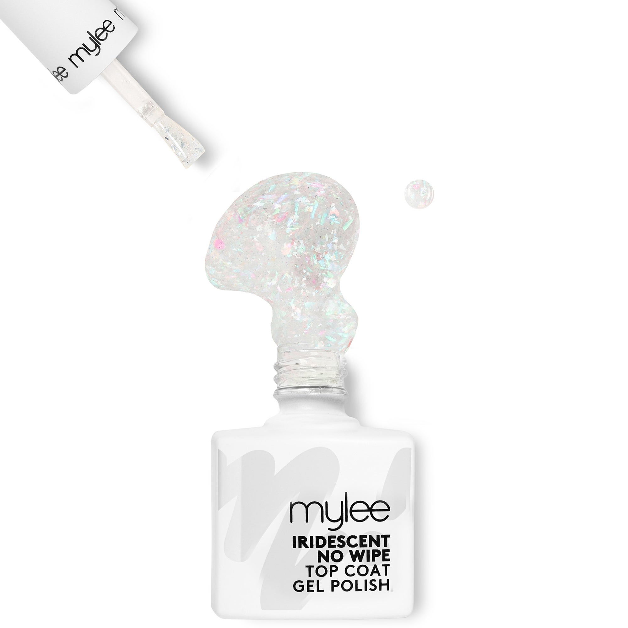 Mylee Gel Nail Polish Iridescent No Wipe Top Coat