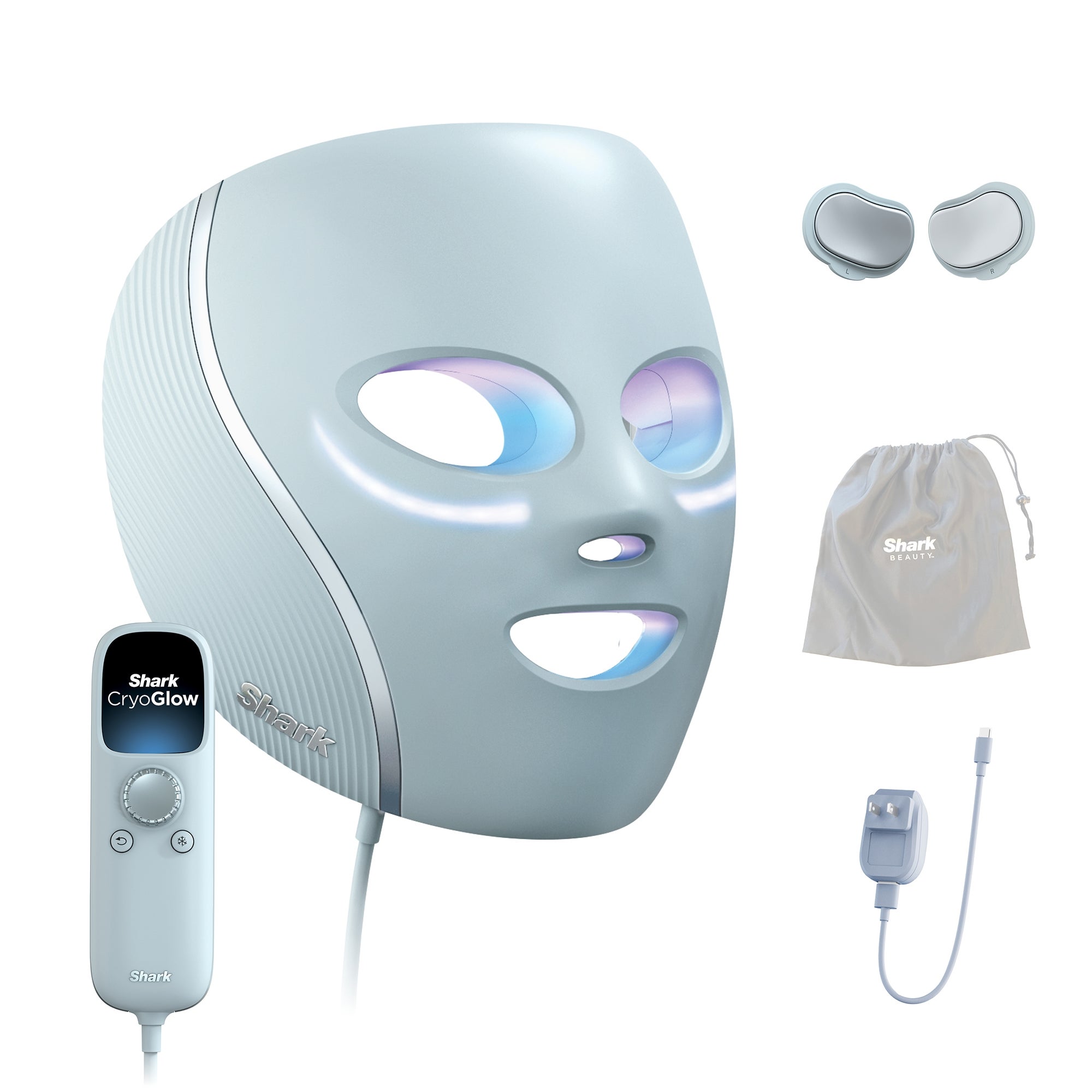 Shark CryoGlow⢠LED Face Mask in Blue Chill