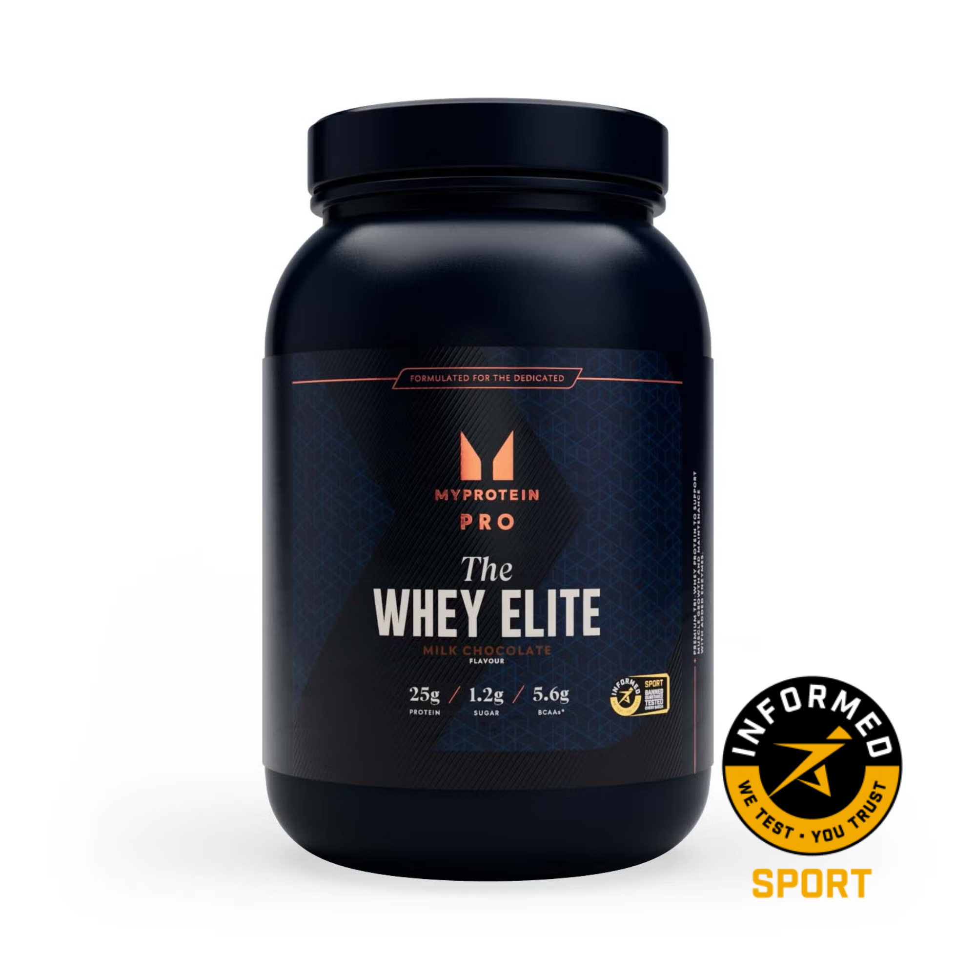 THE Whey Elite - Milk Chocolate Flavour flavor protein powder by Myprotein