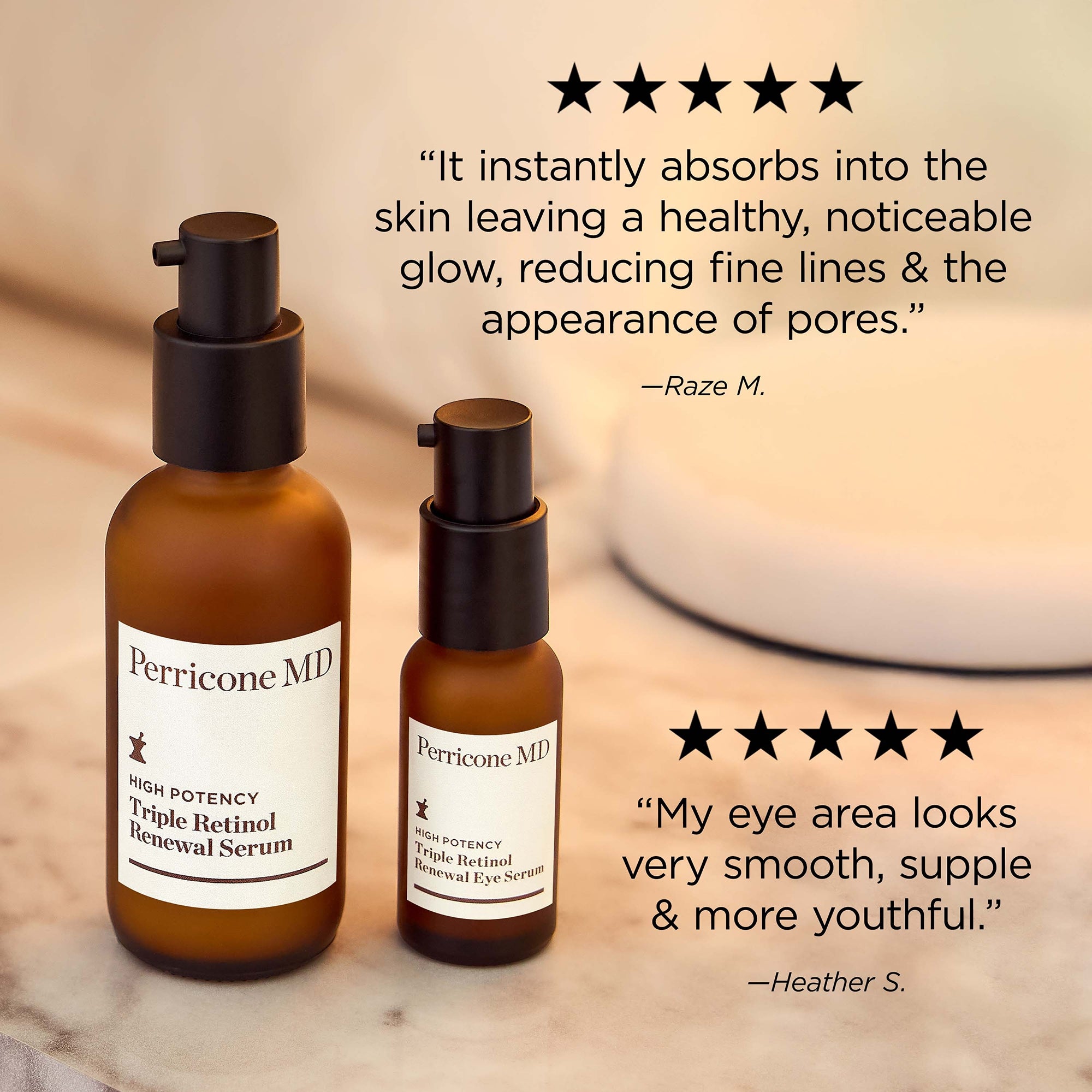 Triple Retinol Renewal Serum Duo | Perricone MD