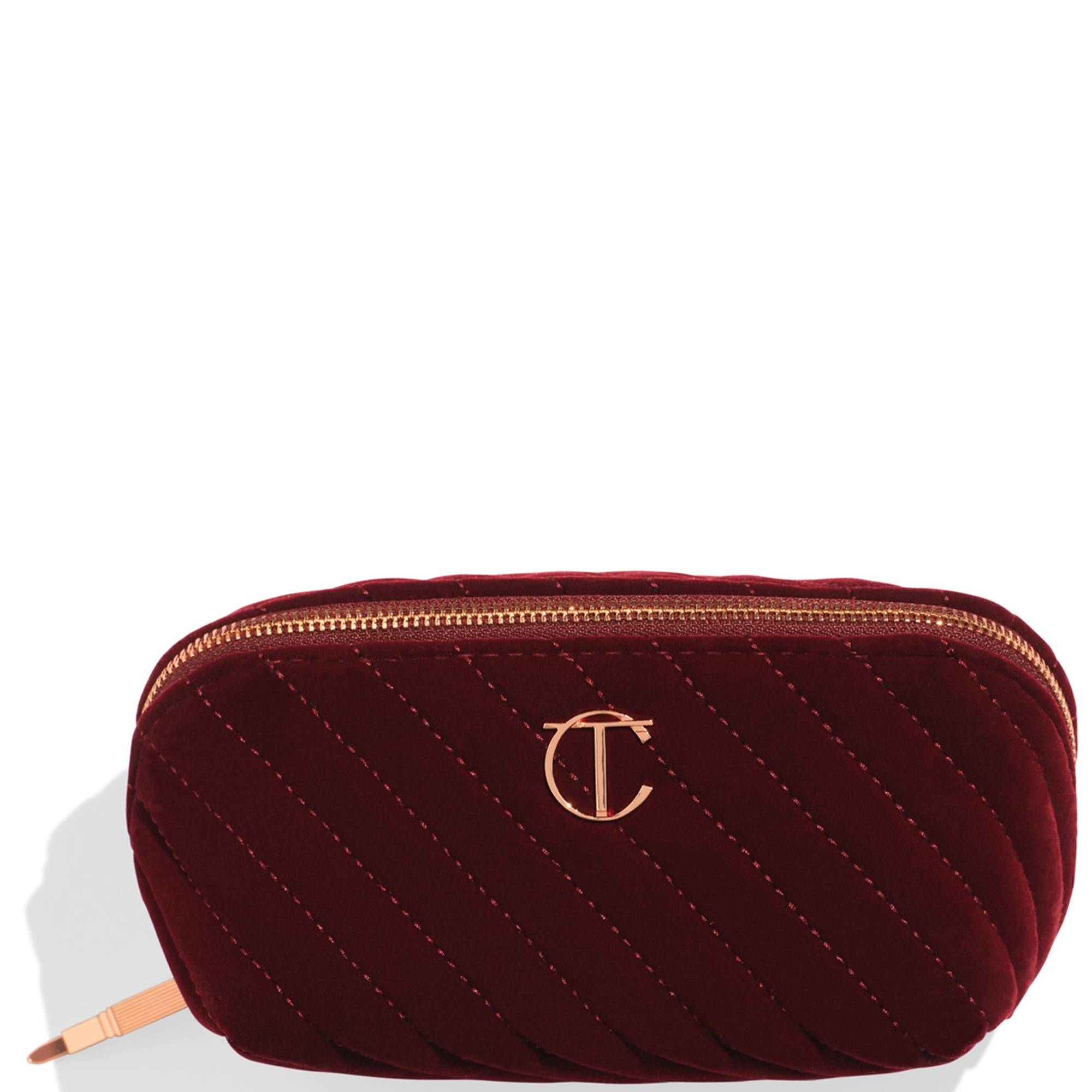cult Charlotte Tilbury Organizer Velvet Makeup Bag - Medium