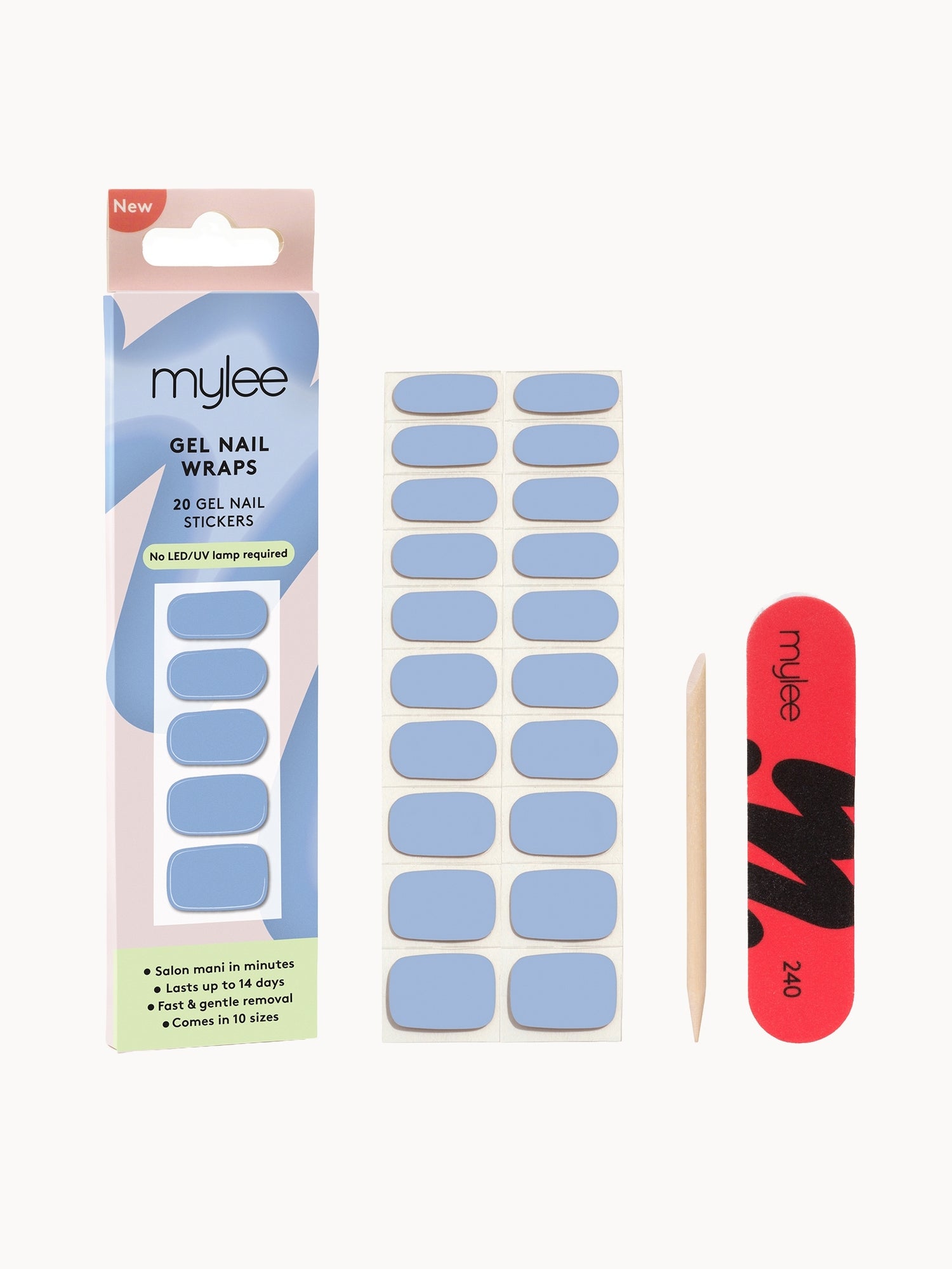 Mylee Gel Nail Wraps - Once In A Blue Moon