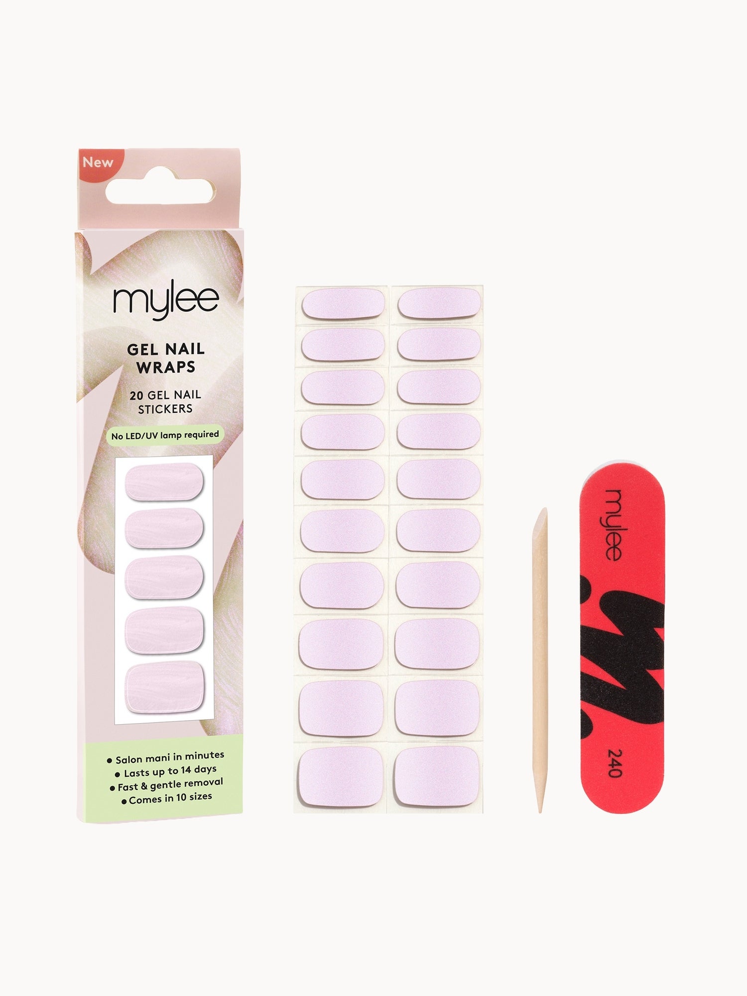 Mylee Gel Nail Wraps - Seashell