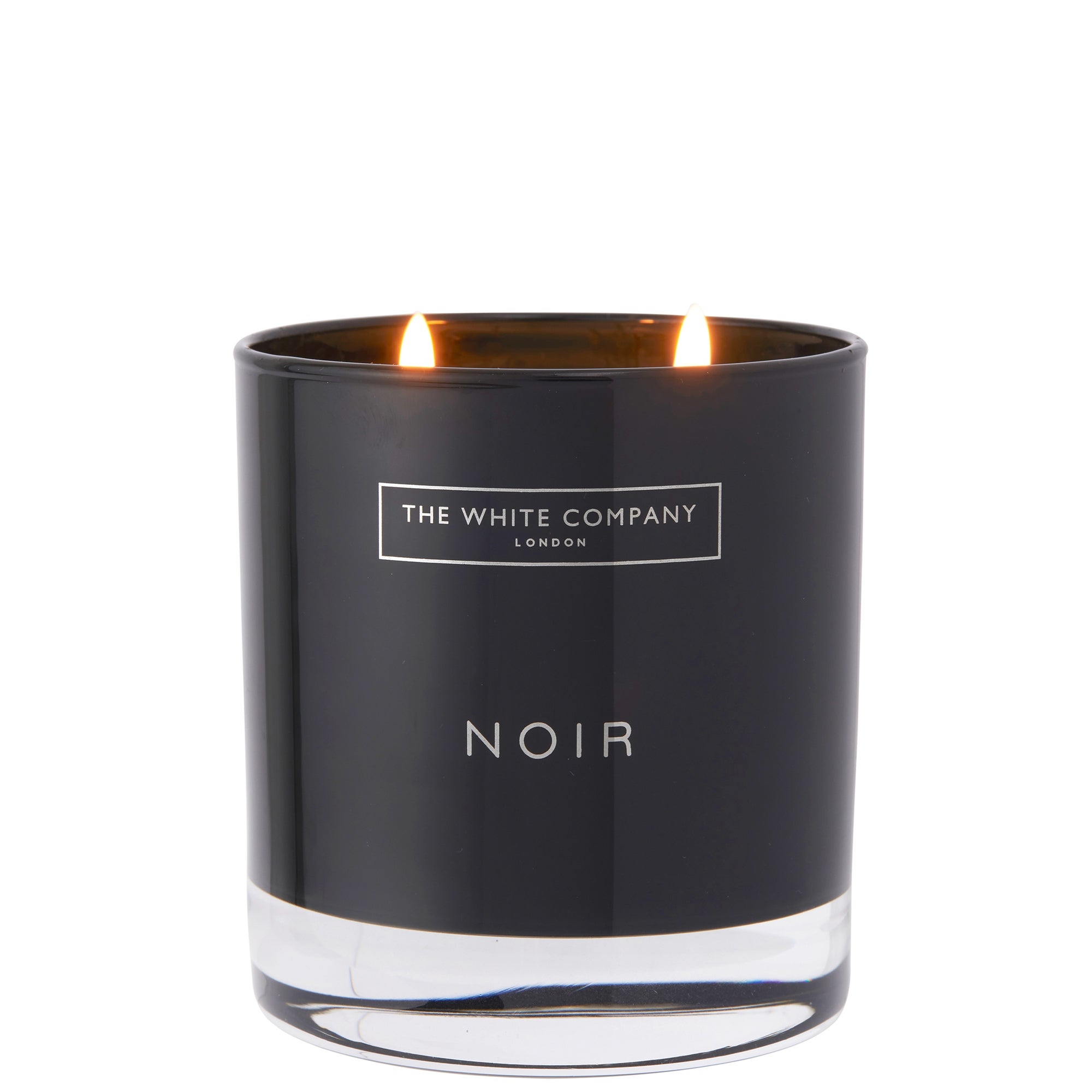 The White Company Noir 2 Wick Candle 280g | LOOKFANTASTIC