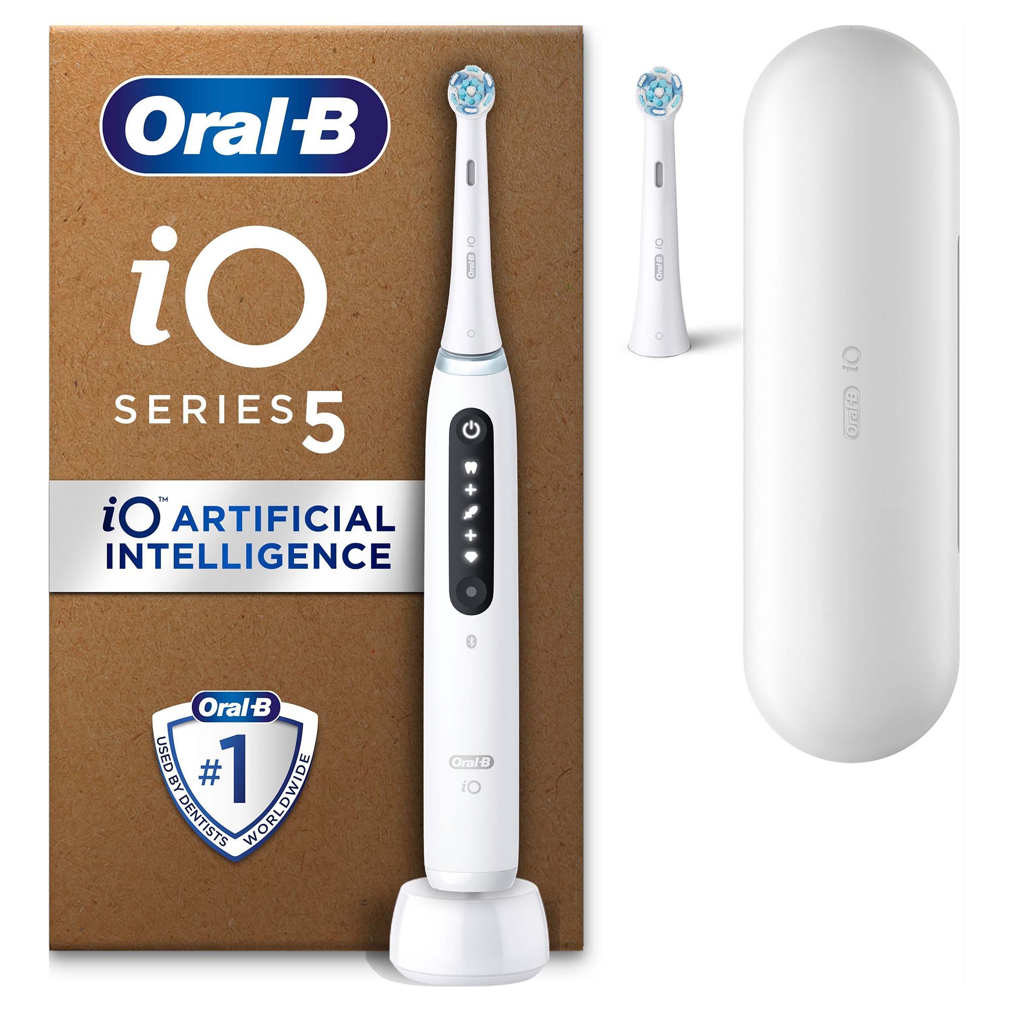 Oral-B iO 5 White Electric Toothbrush, Designed By Braun