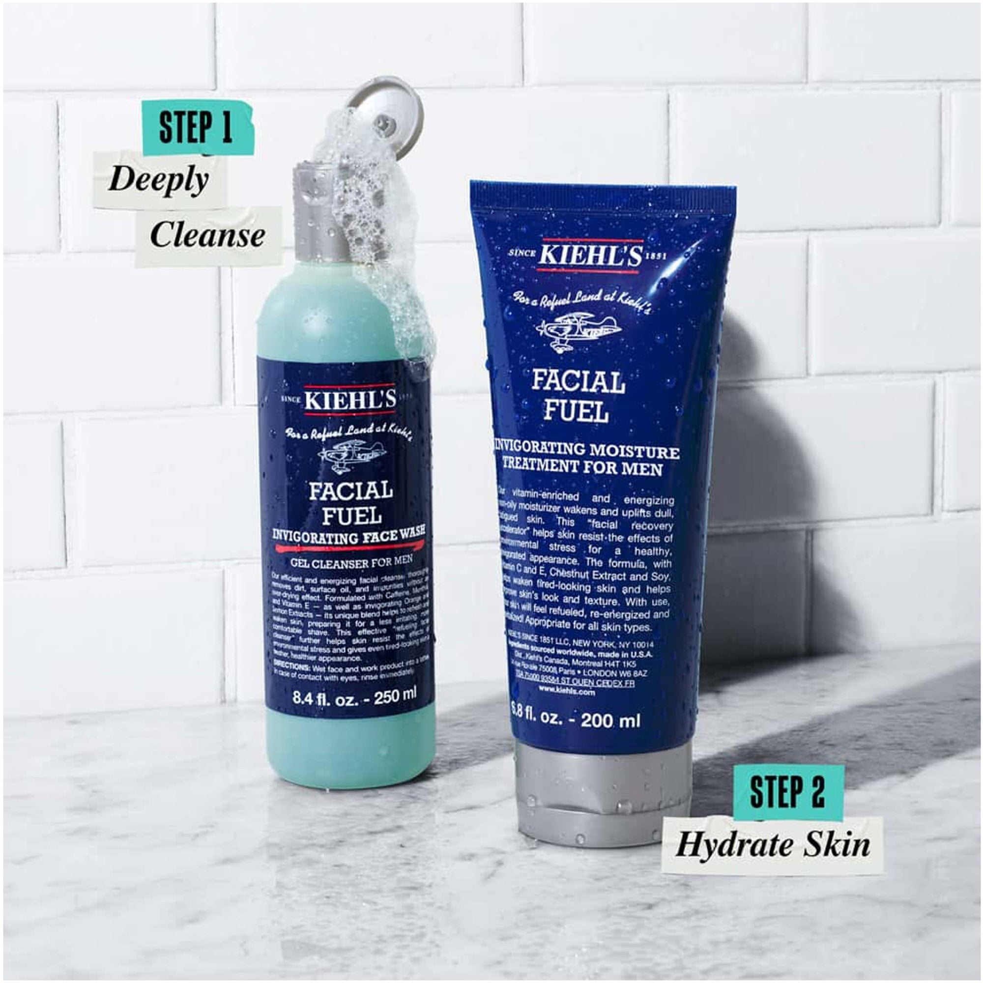 Kiehl's Facial Fuel Face Wash Set | Cult Beauty