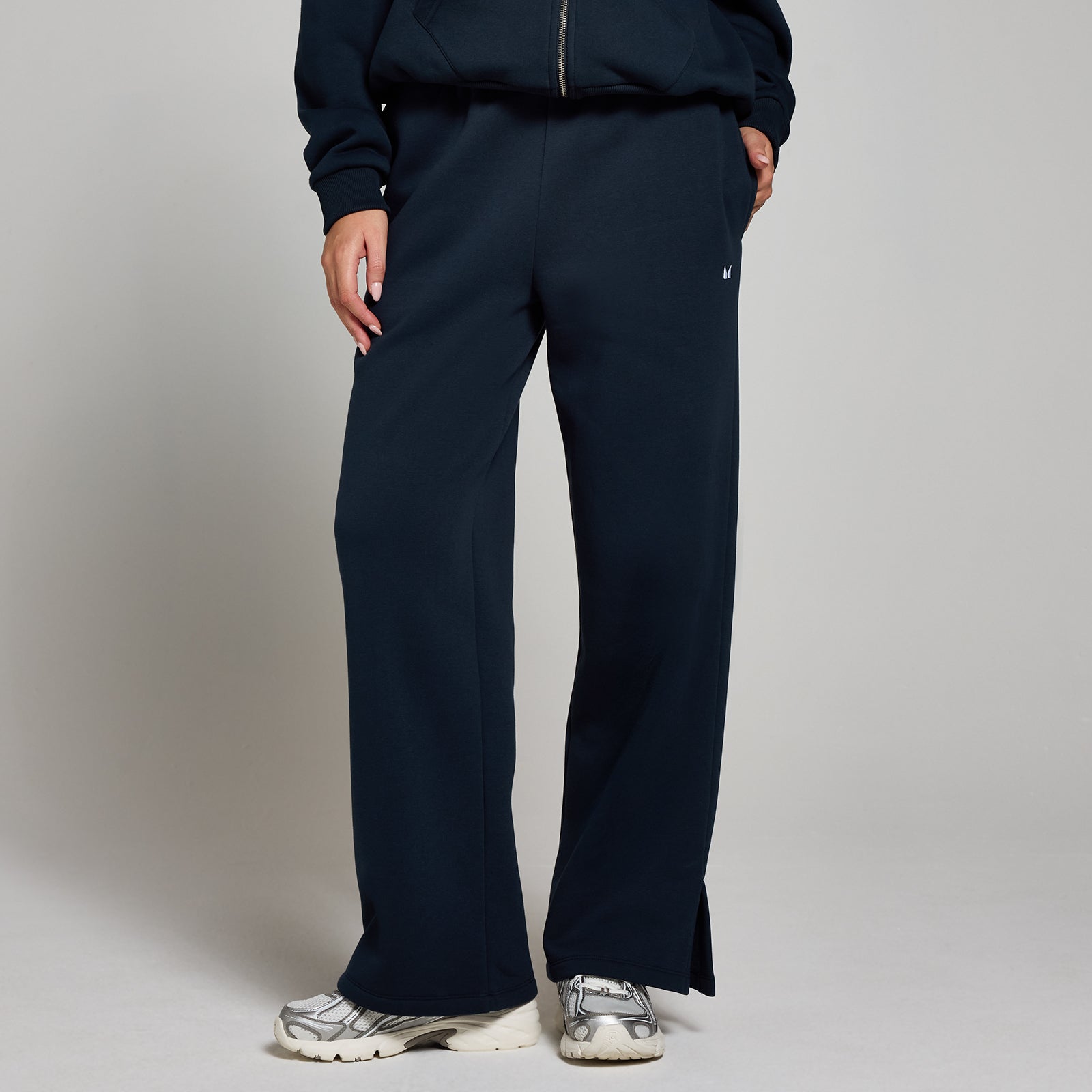 Plus Ava Straight Leg Pant, Stretch Crepe in Blue Night