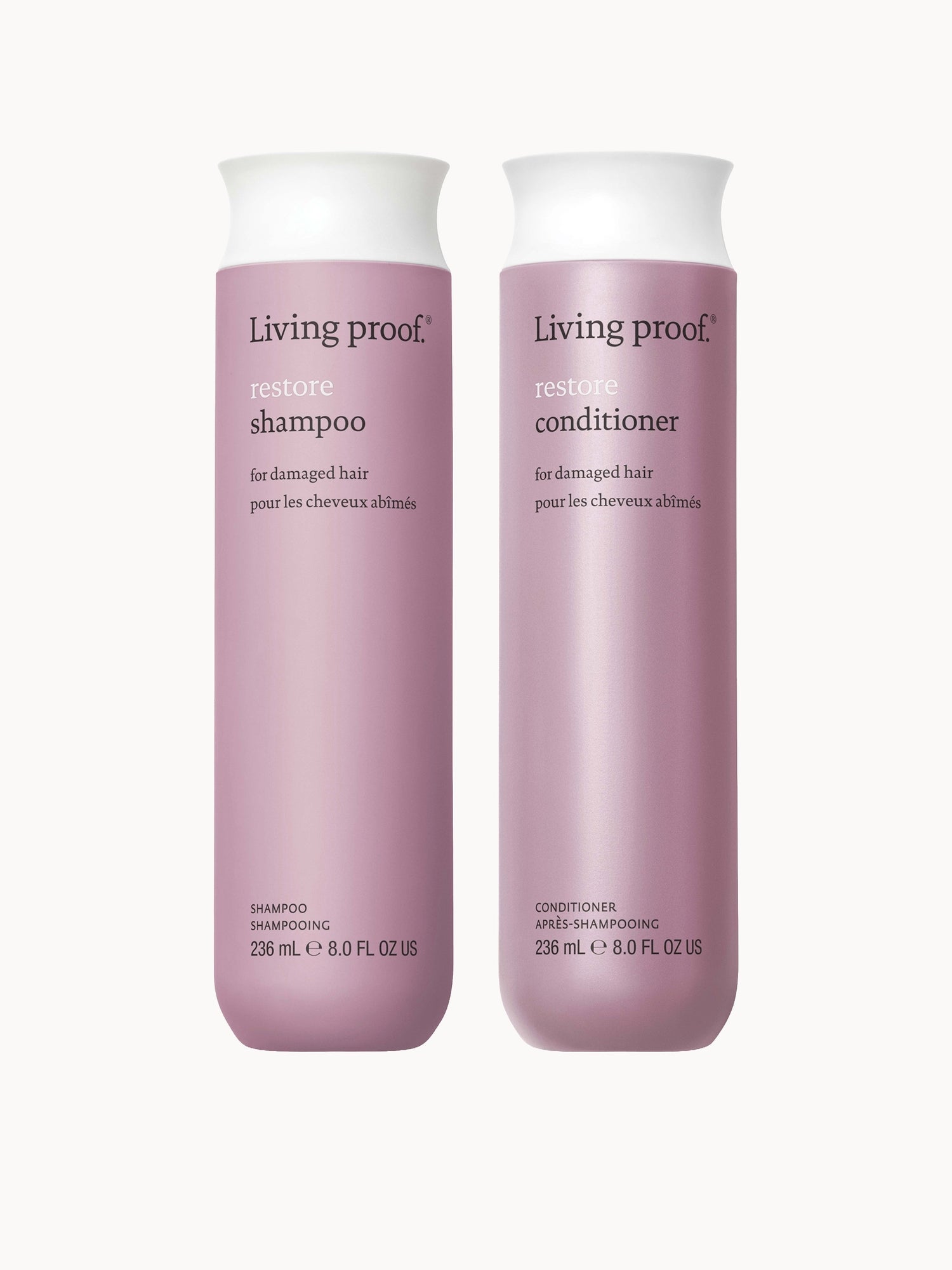 Living Proof Restore Shampoo and Condtioner Bundle for Damage Repair, Strengthening and Shine 236ml