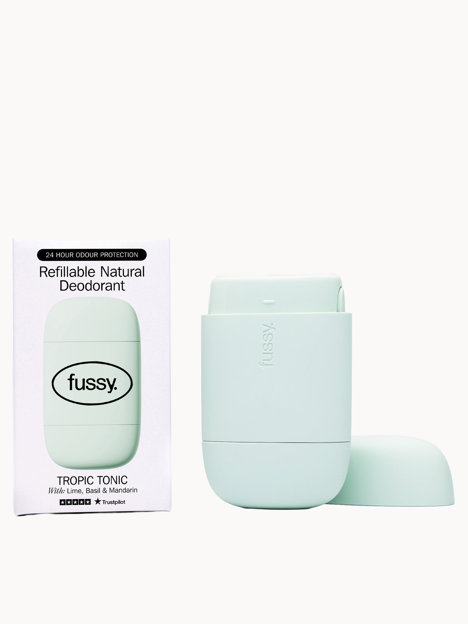 Fussy Refillable Natural Deodorant Tropic Tonic 40g