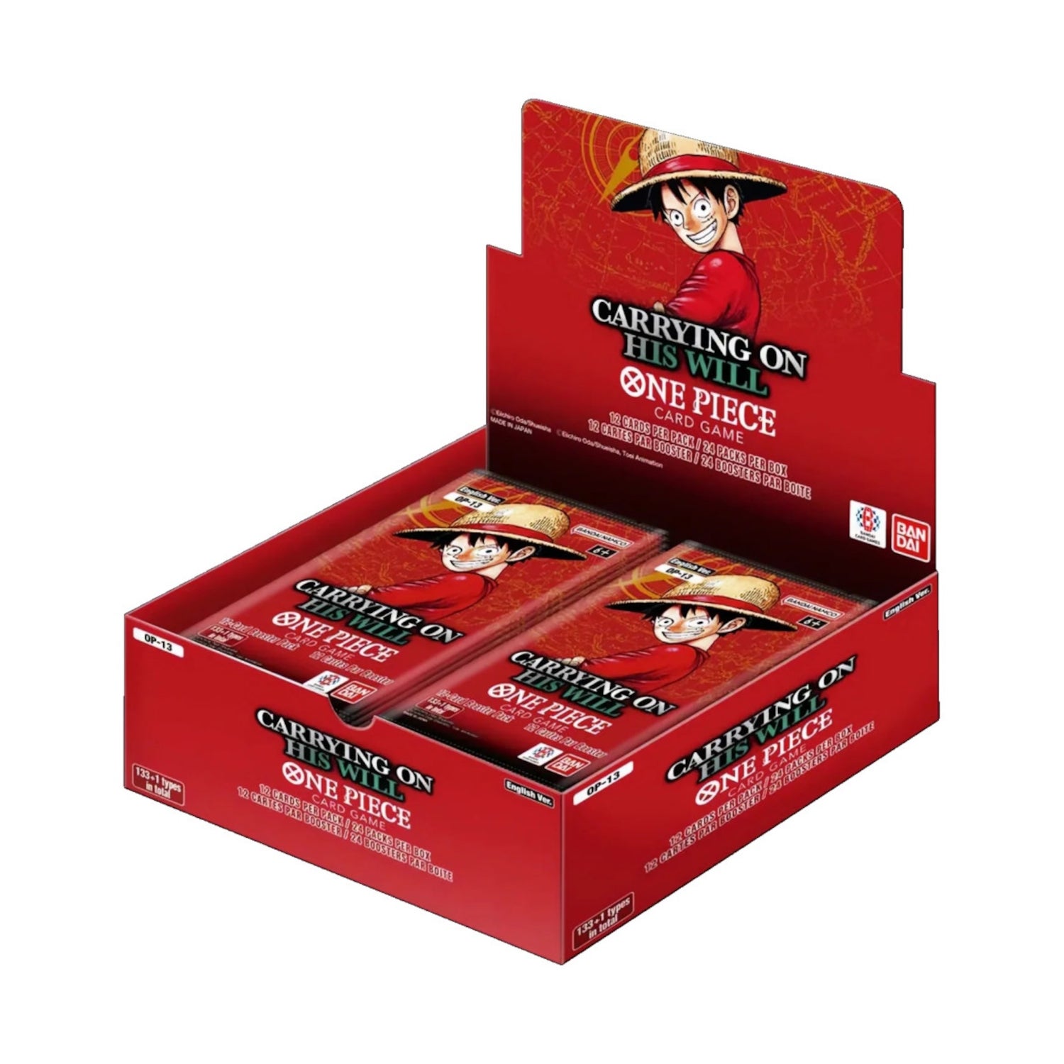 ONE PIECE CARD GAME OP-13 24パック One Piece Card Game: Carrying On His Will Booster Box (OP-13) (24