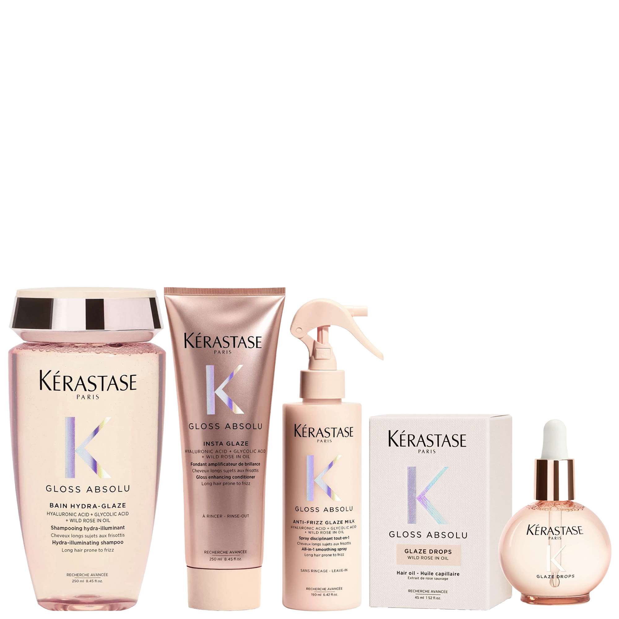 Kérastase Set: Gloss Absolu Shampoo, Conditioner, Hair Treatment