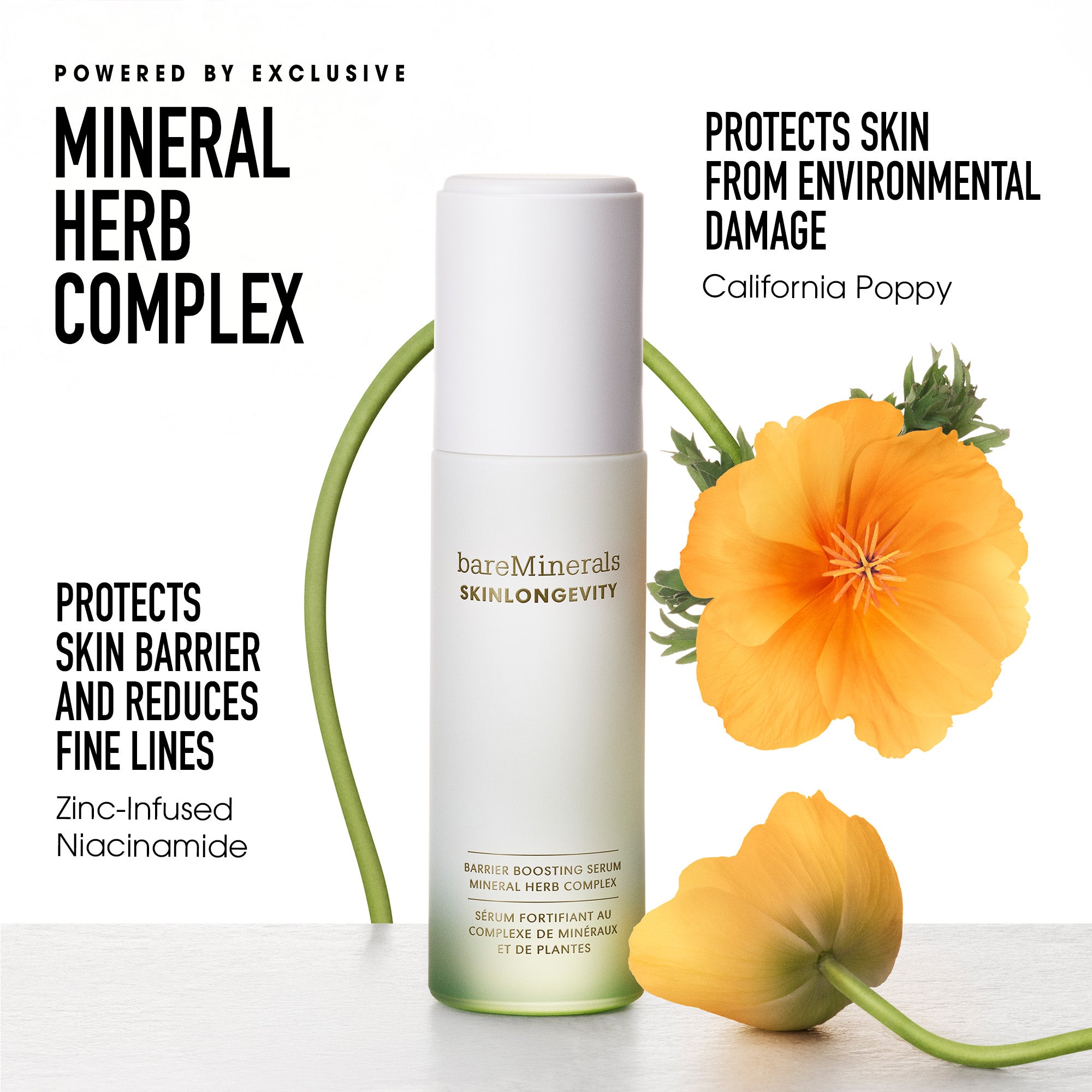 bareMinerals SKINLONGEVITY Barrier Boosting Serum 50ml | Cult Beauty
