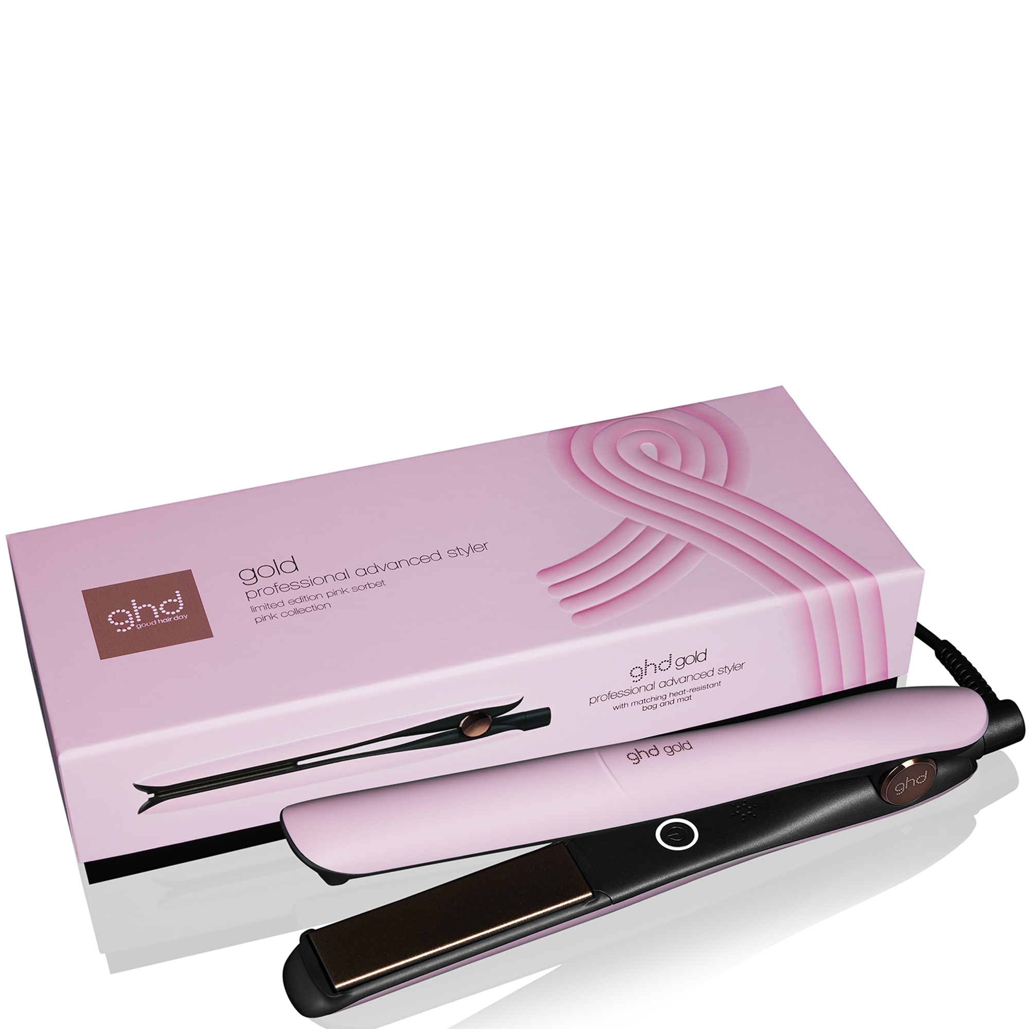 ghd Gold Charity Limited Edition Hair Straightener in Pink