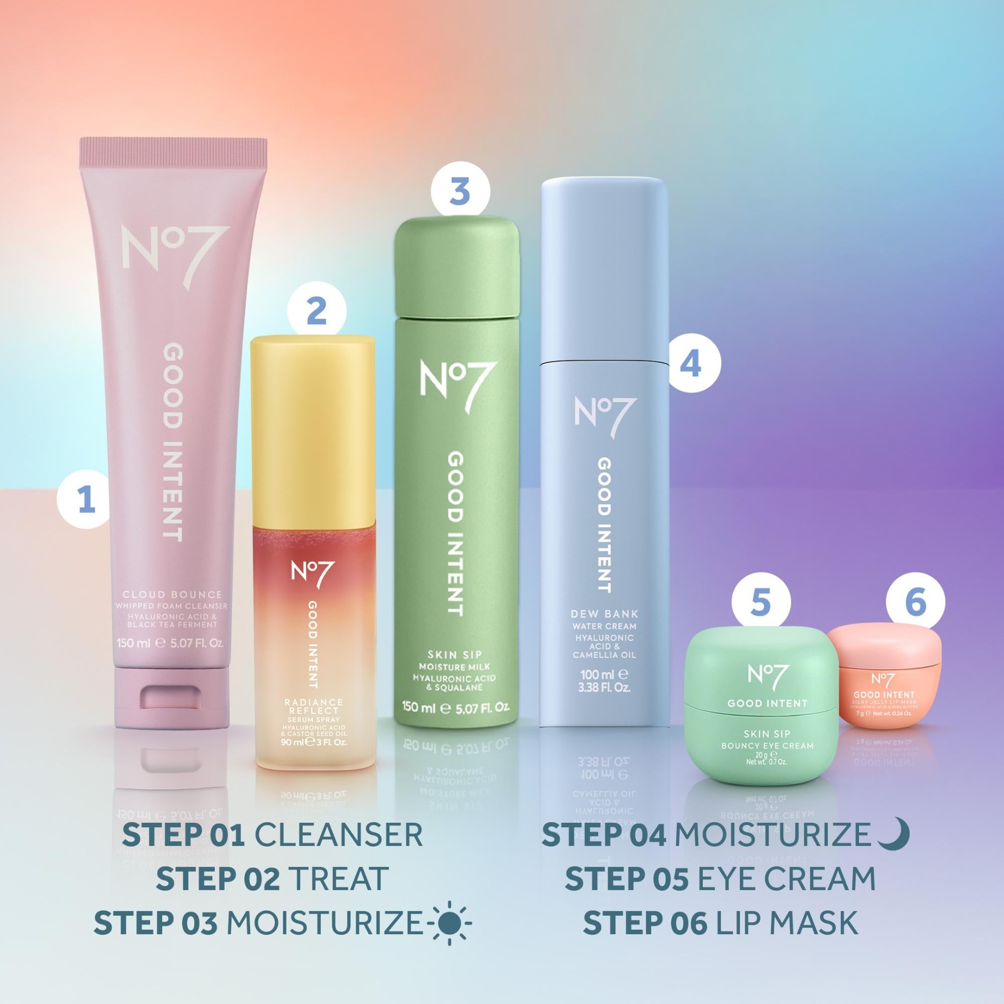 No7 GOOD INTENT Cloud Bounce Whipped Foam Cleanser | Vegan | No7 US