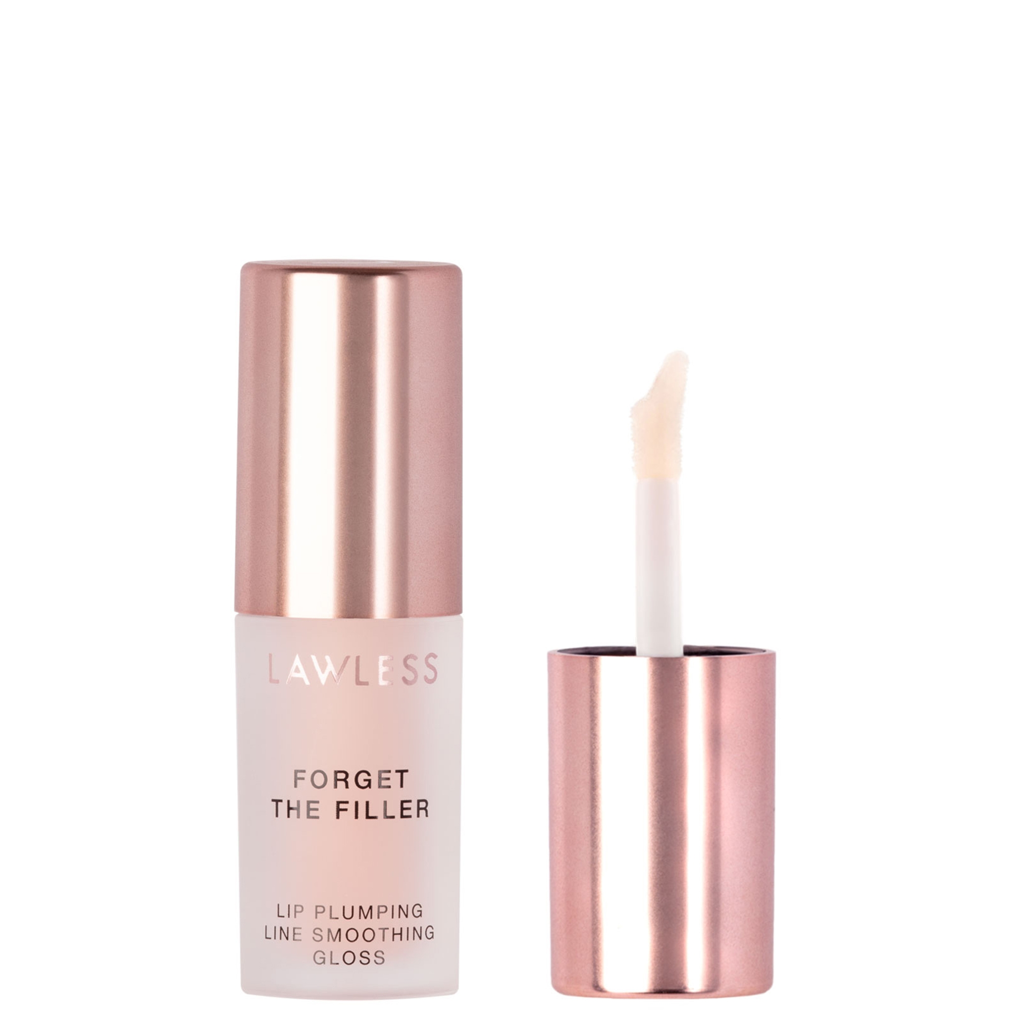 cult LAWLESS BEAUTY Forget The Filler Lip Plumper Line Smoothing Gloss - Mini Rosy Outlook 1.7ml