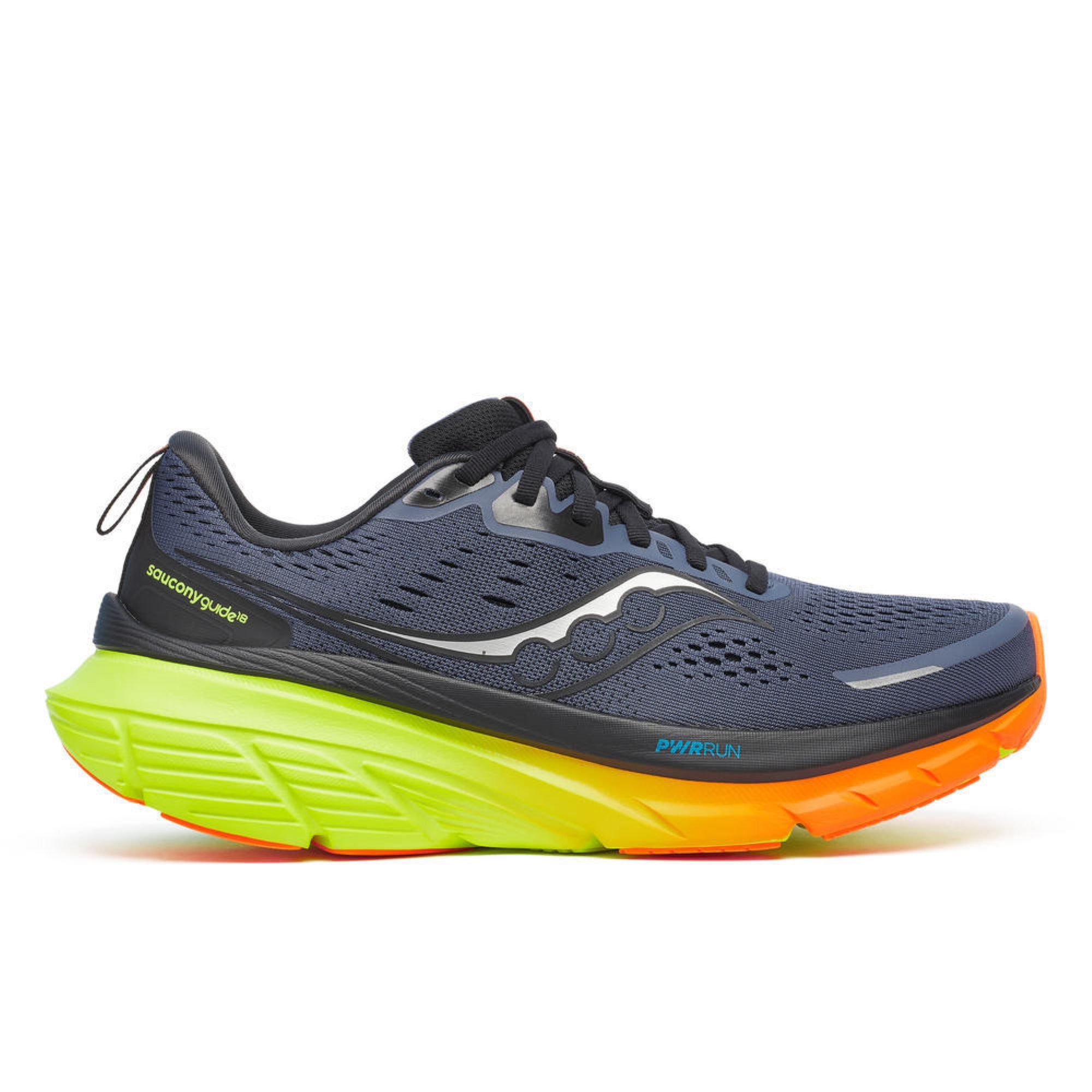 NEW SAUCONY men\'s guide 18 shoes in fossil/dusk Saucony Guide 18 Trainers | Fossil / Dusk - S20998-210 main image 2