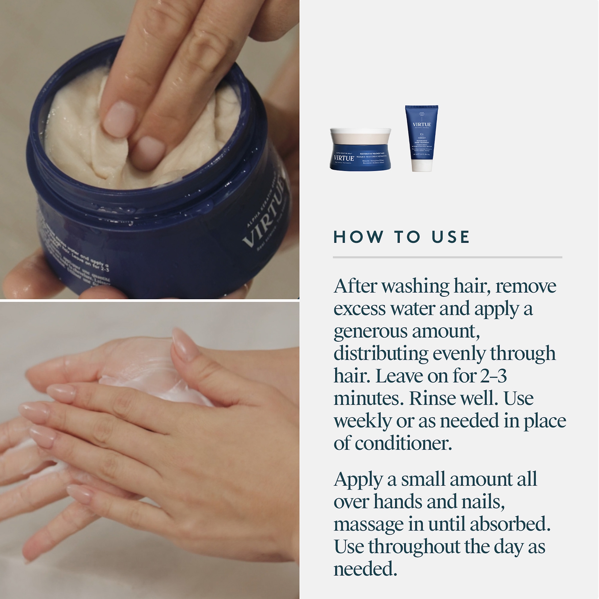 Virtue Hand & Hair Revival Duo (Worth $64.00) | Dermstore