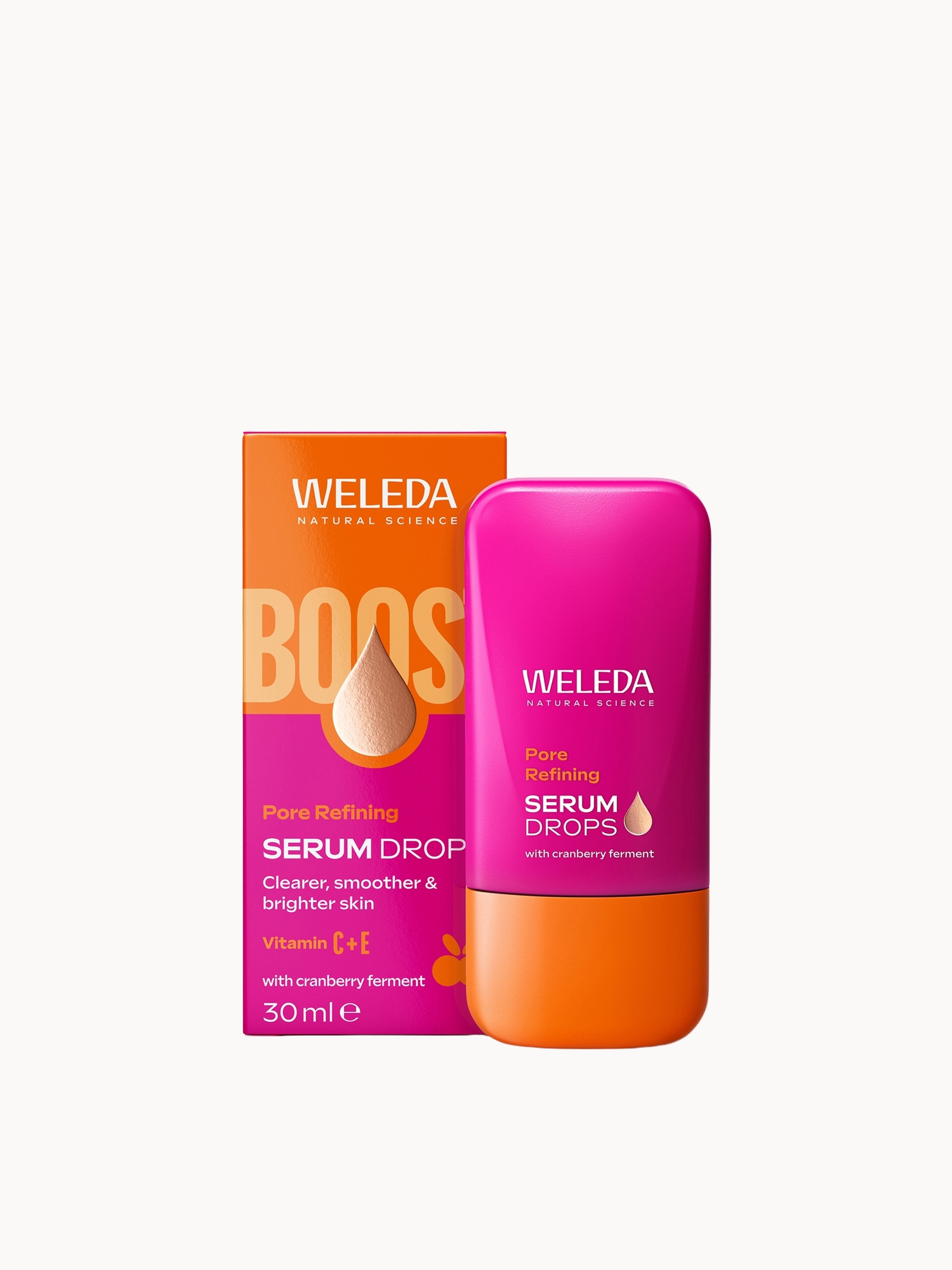 Weleda: Weleda Pore Refining Vitamin C Serum Drops with Cranberry 30ml