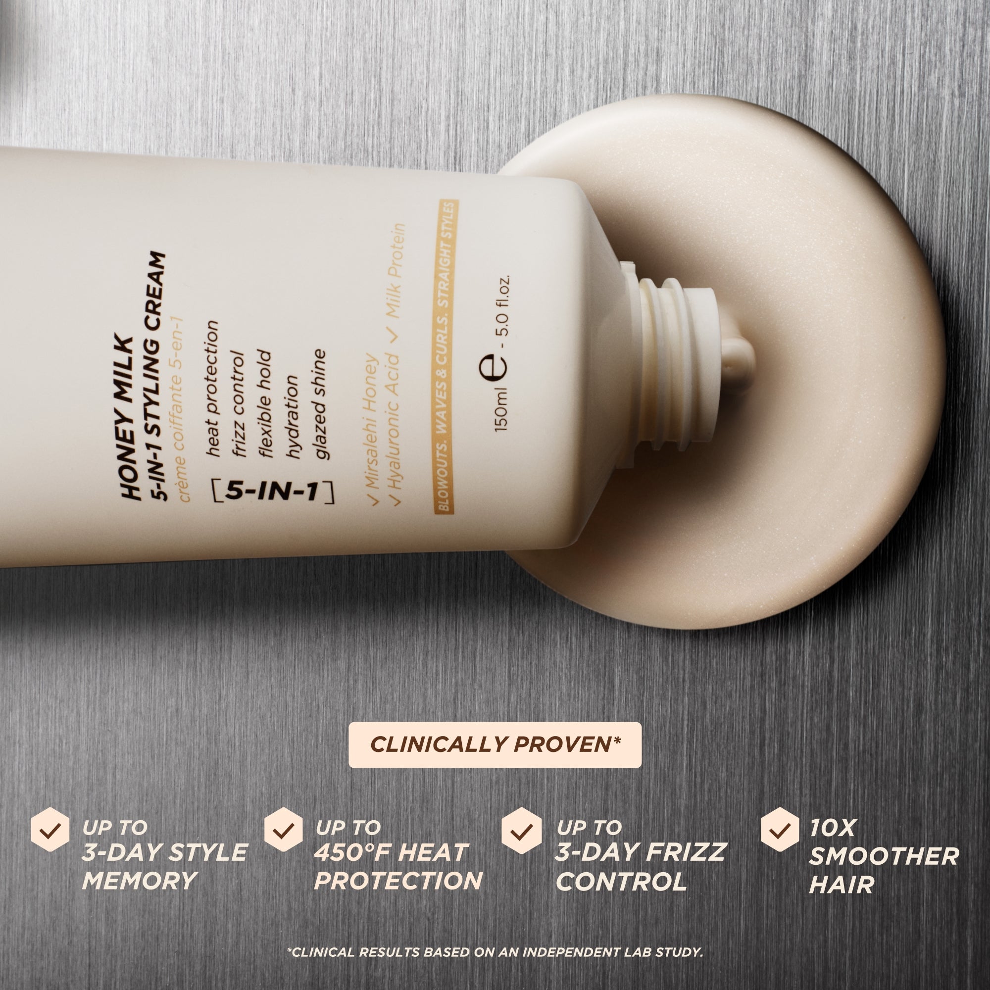 Gisou Honey Milk 5-in-1 Styling Cream 150ml | Cult Beauty