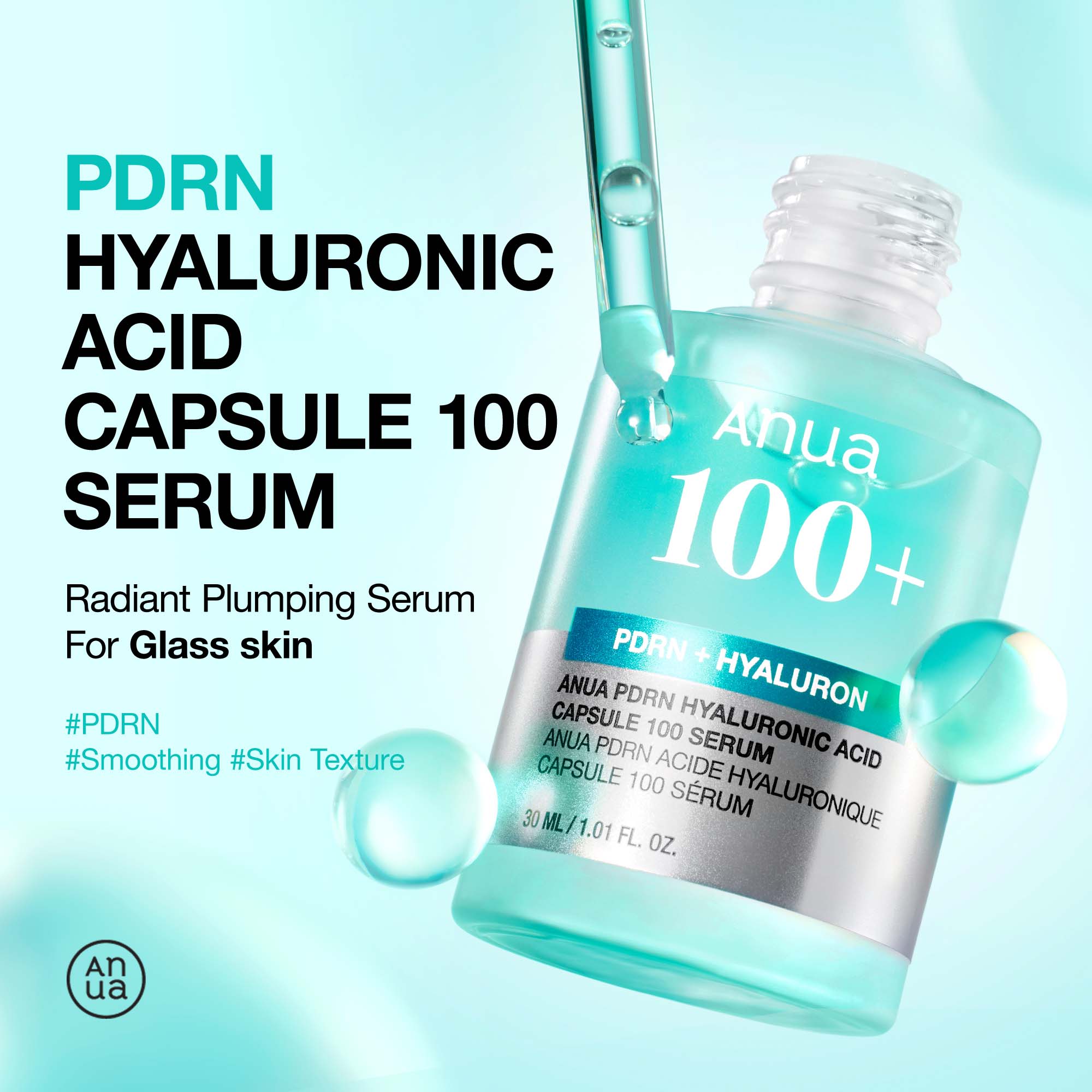 Anua PDRN Hyaluronic Acid Capsule 100 Serum 30ml | Cult Beauty