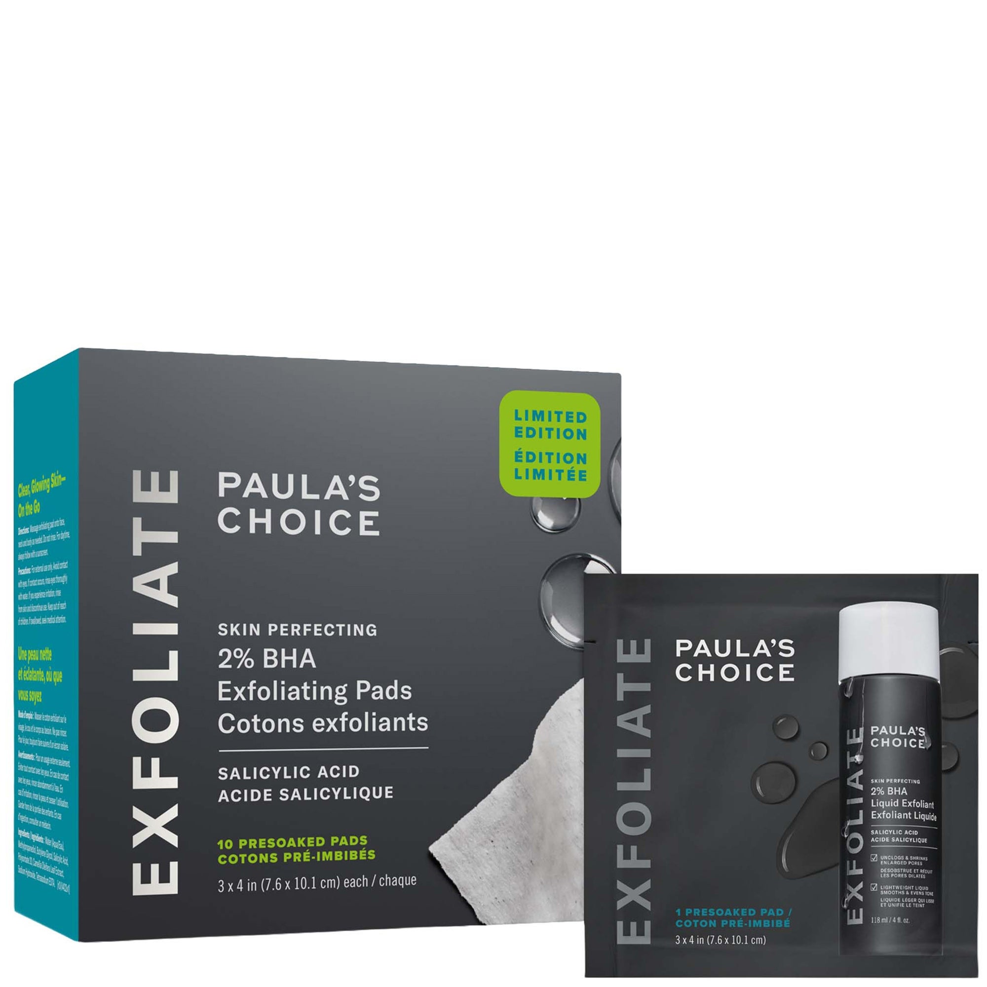 Paula's Choice 2% BHA Exfoliating Toner Pads (10 Count) | Dermstore