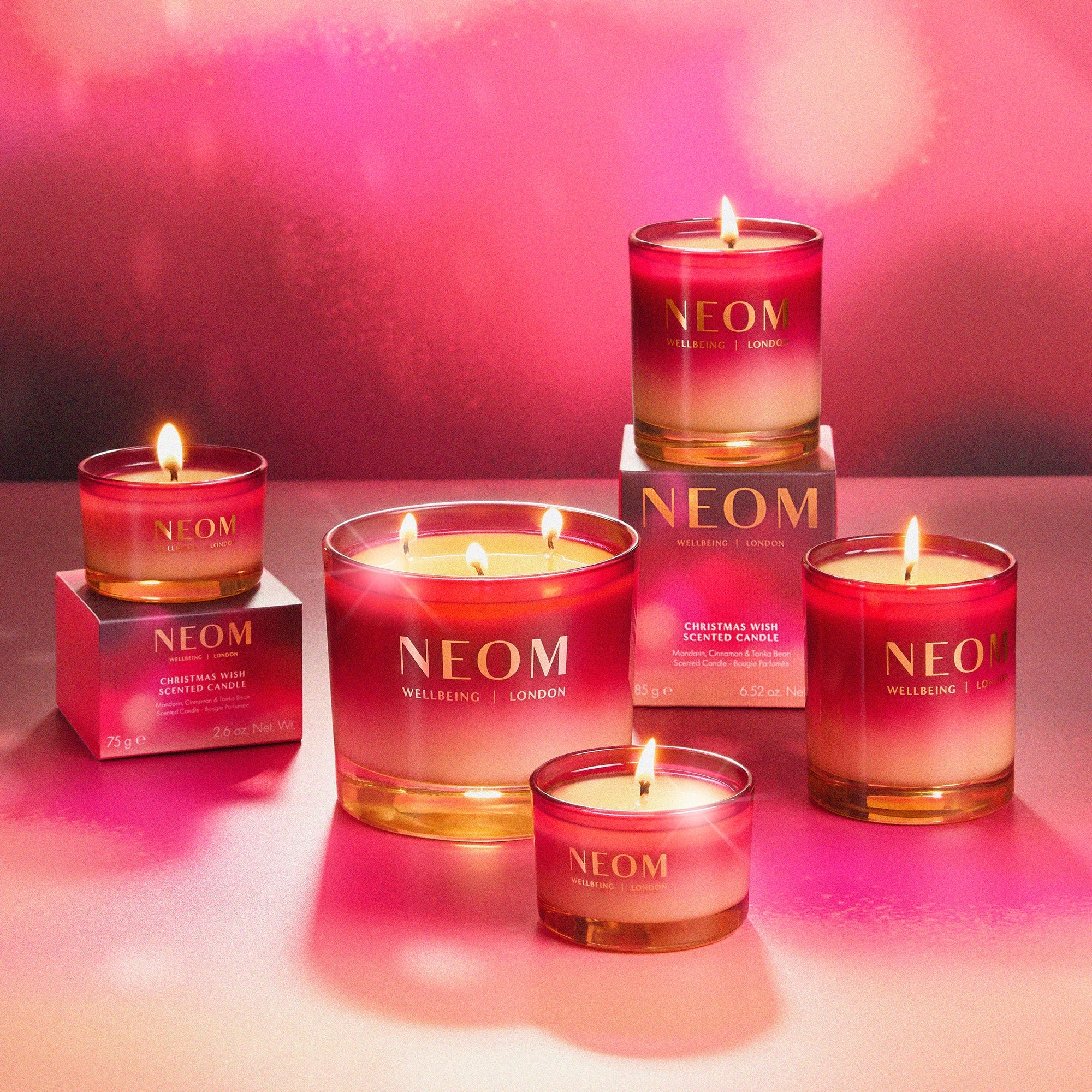 NEOM Christmas Wish 3 Wick Candle 420g | LOOKFANTASTIC