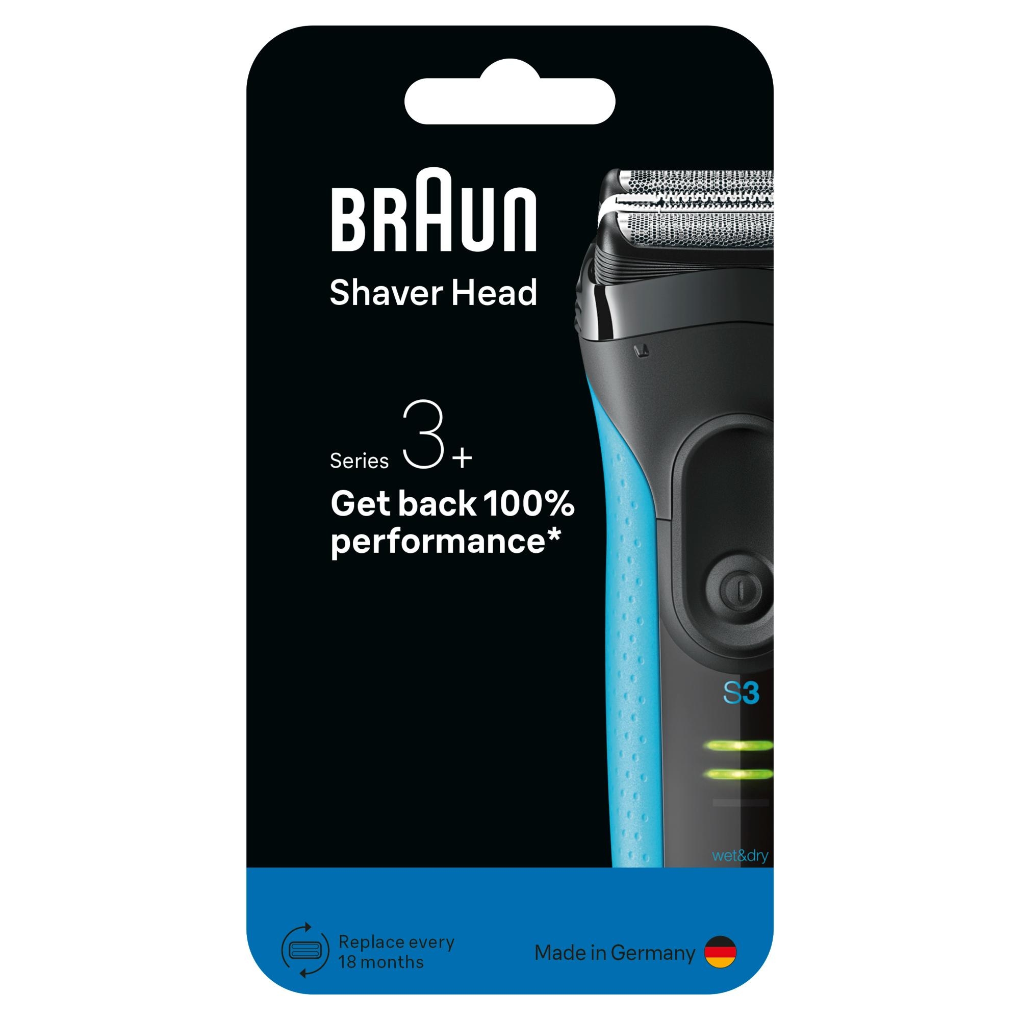 Braun 21B 2PCS, Series 3 Electric Shaver Replacement Head Compatible, 21B
