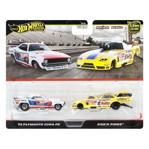 Hot Wheels Premium 2-Pack 2025 Mix 3 Rob N'Pinks & Plymouth 'Cuda