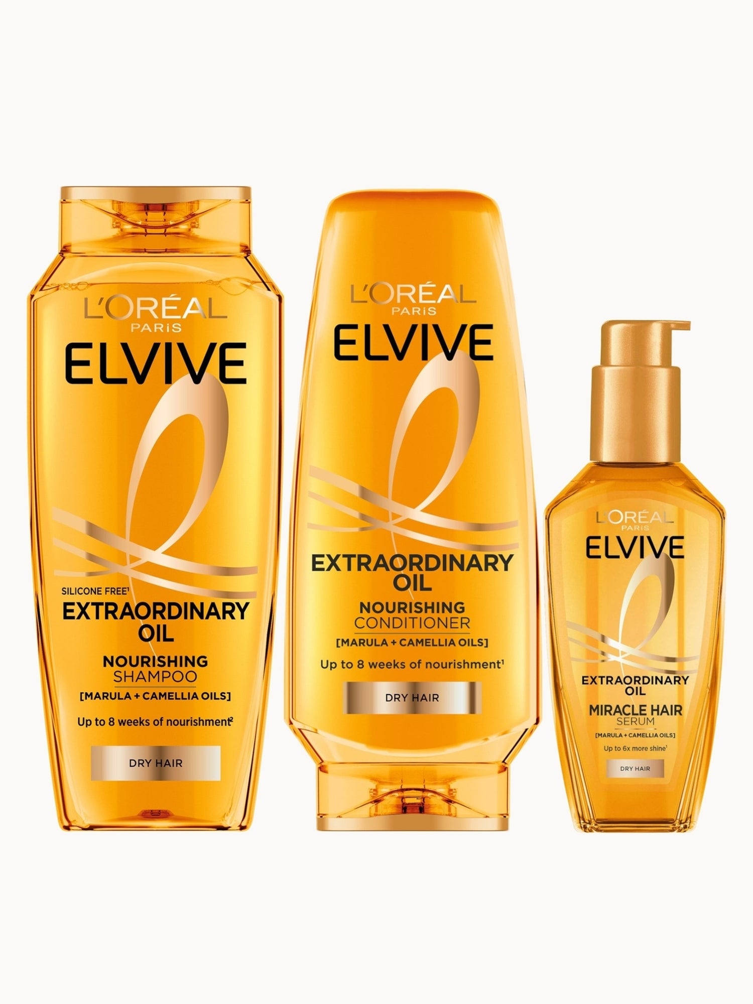 L'Oréal Paris Elvive Extraordinary Oil Full Routine for Dry Hair
