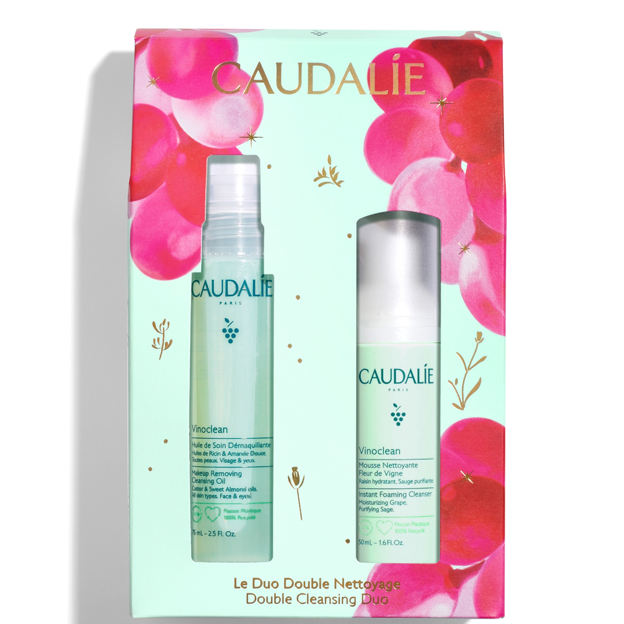 EXCLUSIVE Caudalie Double Cleansing Duo (Worth £23, 17% saving) | LOOKFANTASTIC