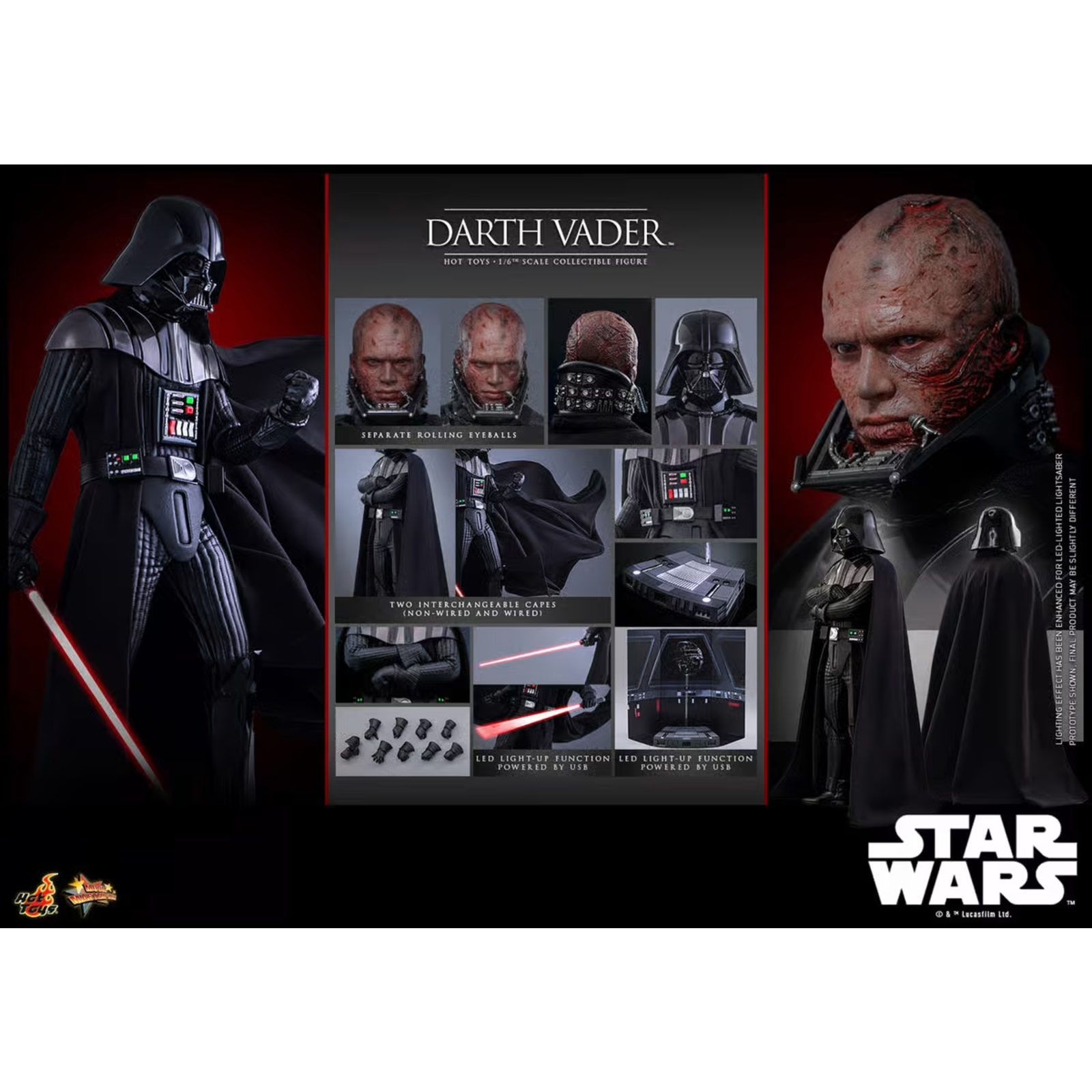 Hot Toys Star Wars Revenge of the Sith 1/6 Palpatine (Darth